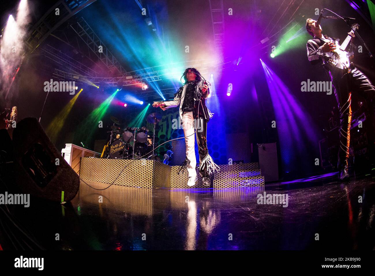 Die britische Glam-Rock-Band The Struts treten am 29. Oktober 2019 live bei Fabrique in Mailand auf. (Foto von Roberto Finizio/NurPhoto) Stockfoto