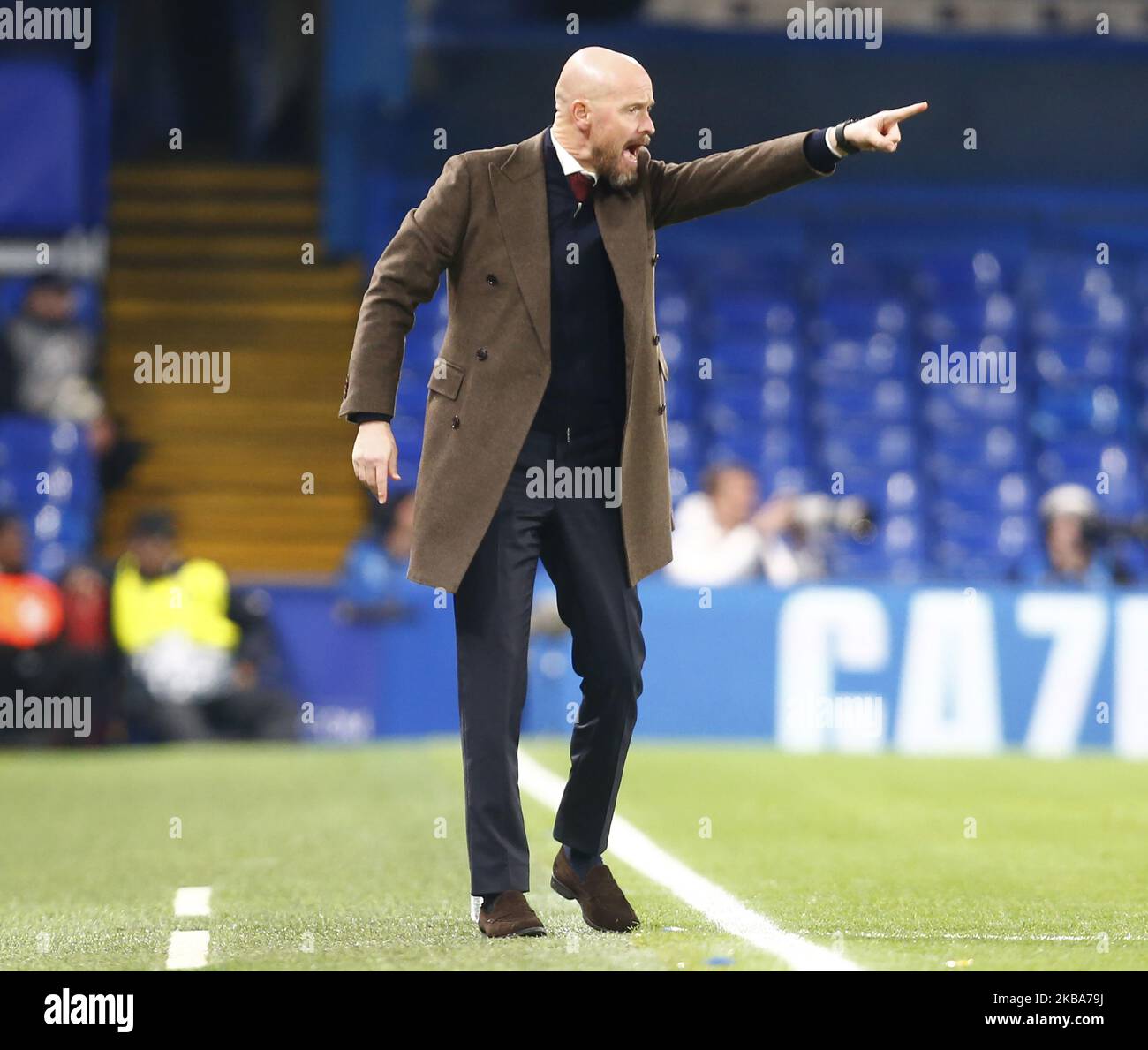 Erik ten Hag Manager von Ajax während der Champion League Group H zwischen Chelsea und Alax im Stanford Bridge Stadium, London, England am 05. November 2019 (Foto by Action Foto Sport/NurPhoto) Stockfoto