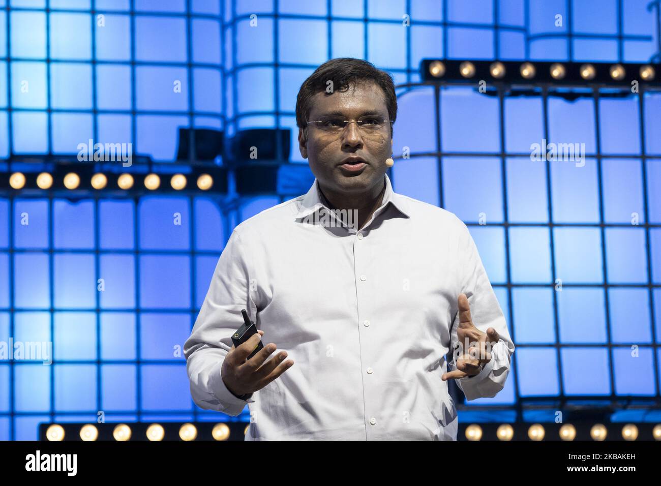 Rohit Prasad (Amazon) am 2. Tag des Web Summit 2019 in Lissabon, Portugal, am 5. November 2019. (Foto von Rita Franca/NurPhoto) Stockfoto