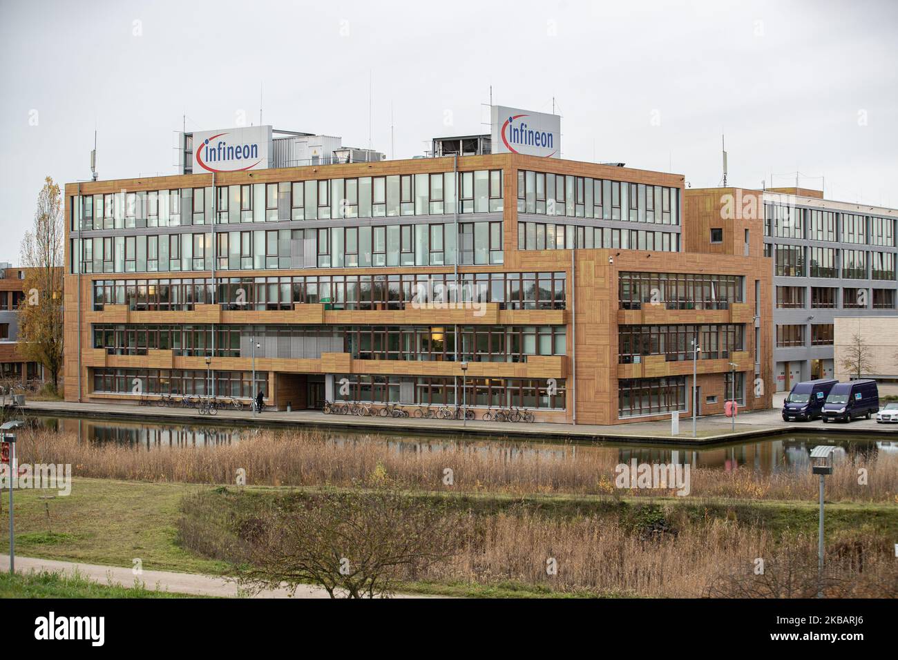 Jahrespressekonferenz der Infineon Technologies AG am 12. November 2019 in Neubiberg bei München. Infineon ist ein Halbleiterhersteller mit rund 40.000 Mitarbeitern. Der Umsatz erreichte 2019 einen neuen Höchststand. (Foto von Alexander Pohl/NurPhoto) Stockfoto