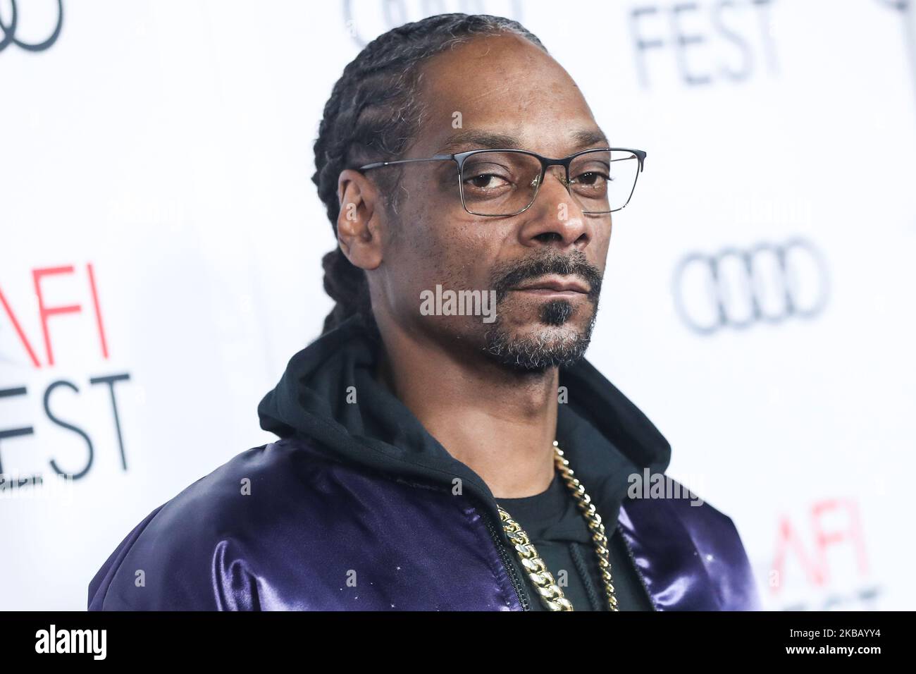 HOLLYWOOD, LOS ANGELES, KALIFORNIEN, USA - 14. NOVEMBER: Rapper Snoop Dogg kommt zum AFI FEST 2019 - Eröffnungsgala - Premiere von Universal Pictures' 'Queen and Slim', das am 14. November 2019 im TCL Chinese Theatre IMAX in Hollywood, Los Angeles, Kalifornien, USA, stattfand. (Foto von Xavier Collin/Image Press Agency/NurPhoto) Stockfoto