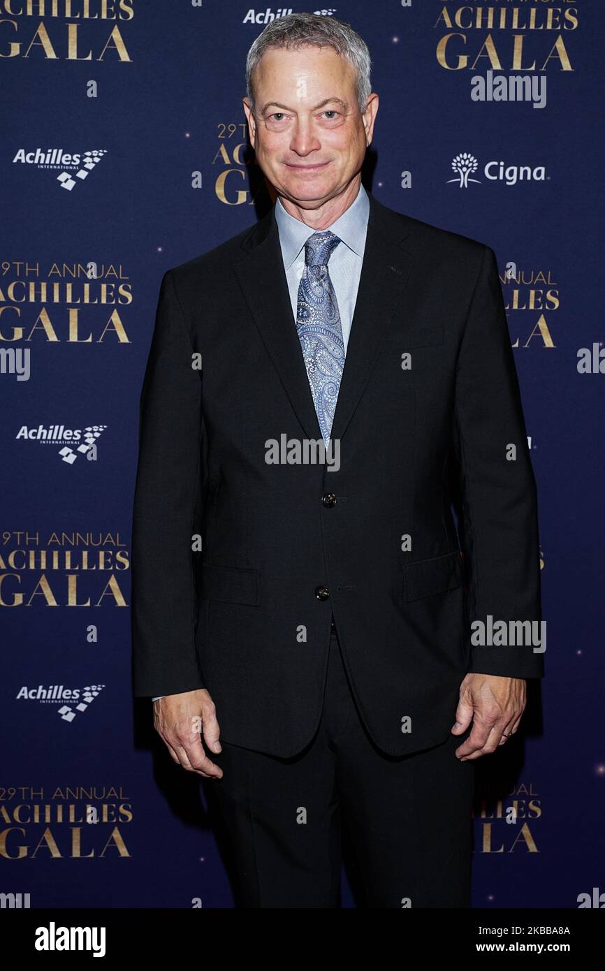 MANHATTAN, NEW YORK CITY, NEW YORK, USA - 20. NOVEMBER: Der Schauspieler Gary Sinise kommt zur jährlichen Achilles Gala 29., die am 20. November 2019 in der Cipriani South Street in Manhattan, New York City, New York, USA, stattfand. (Foto von William Perez/Image Press Agency/NurPhoto) Stockfoto