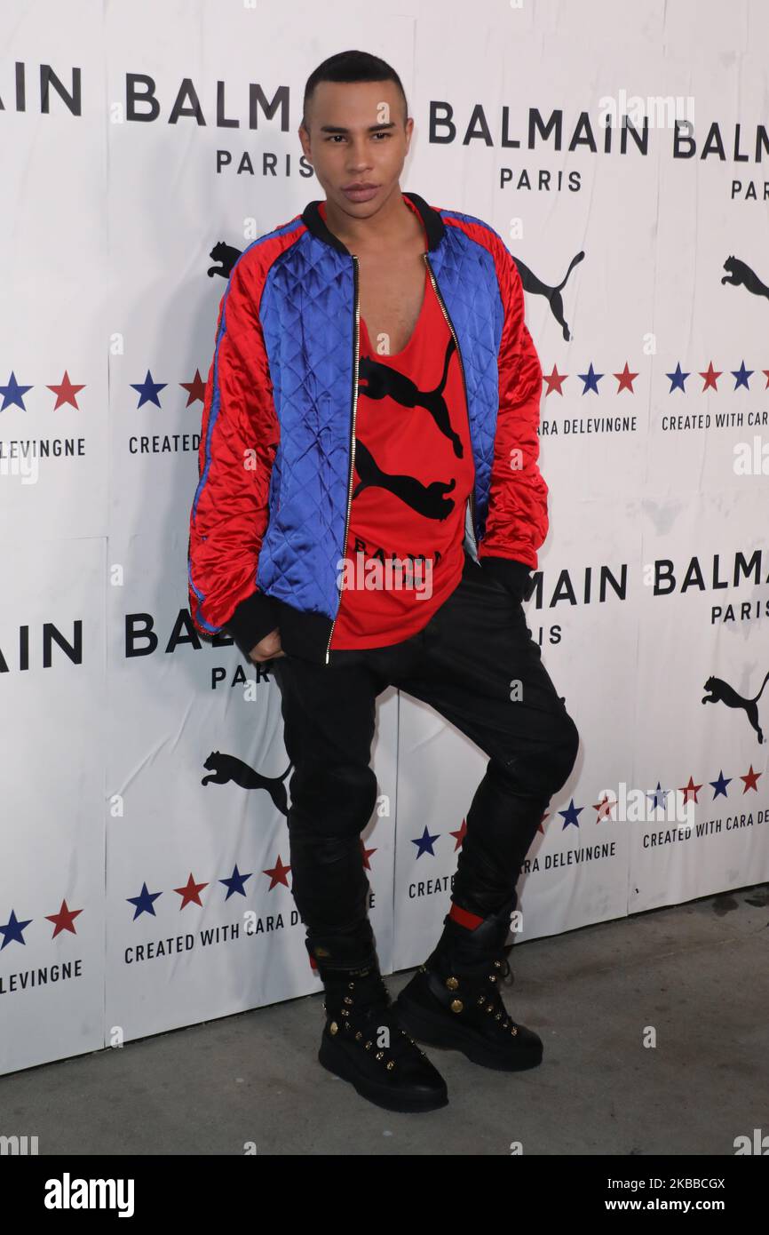 HOLLYWOOD, LOS ANGELES, KALIFORNIEN, USA - 21. NOVEMBER: Olivier Rousteing kommt zur PUMA x Balmain Launch Event, die am 21. November 2019 in den Milk Studios in Hollywood, Los Angeles, Kalifornien, USA, stattfand. (Foto von Image Press Agency/NurPhoto) Stockfoto