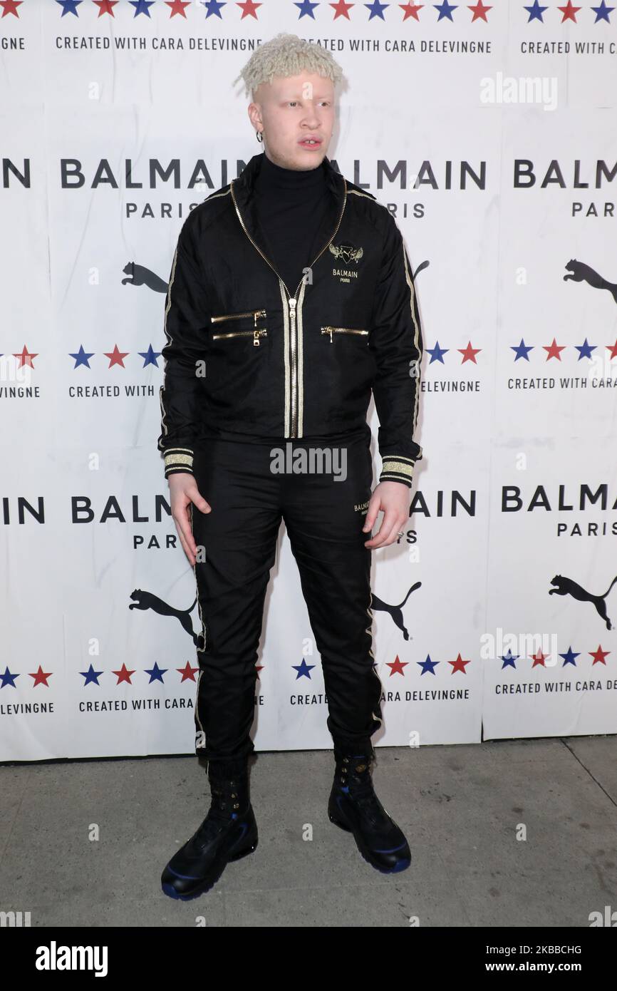 HOLLYWOOD, LOS ANGELES, KALIFORNIEN, USA - 21. NOVEMBER: Shaun Ross kommt zur PUMA x Balmain Launch Event, die am 21. November 2019 in den Milk Studios in Hollywood, Los Angeles, Kalifornien, USA, stattfindet. (Foto von Image Press Agency/NurPhoto) Stockfoto