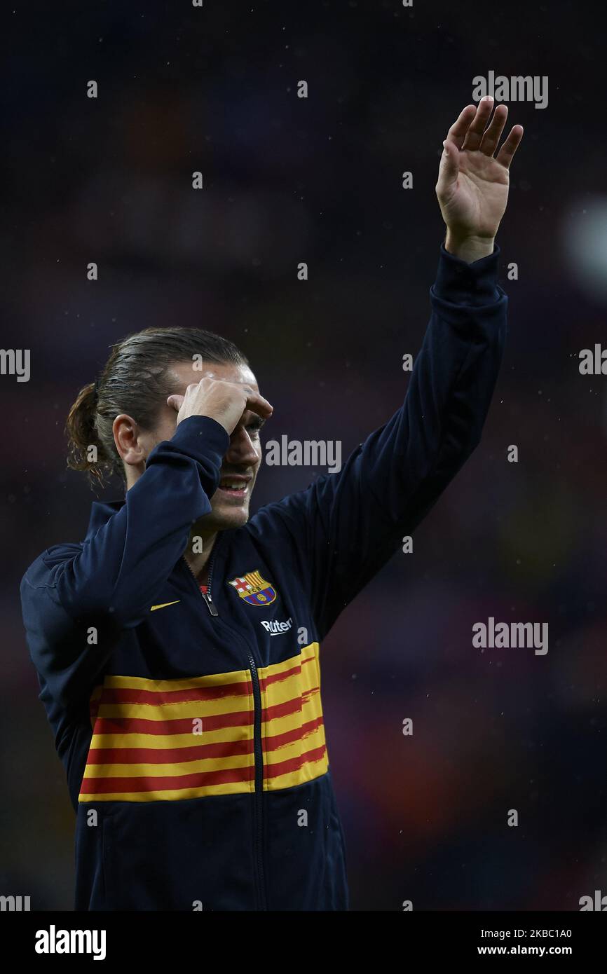 Antoine Griezmann aus Barcelona während des Liga-Spiels zwischen dem Club Atletico de Madrid und dem FC Barcelona im Wanda Metropolitano am 1. Dezember 2019 in Madrid, Spanien. (Foto von Jose Breton/Pics Action/NurPhoto) Stockfoto