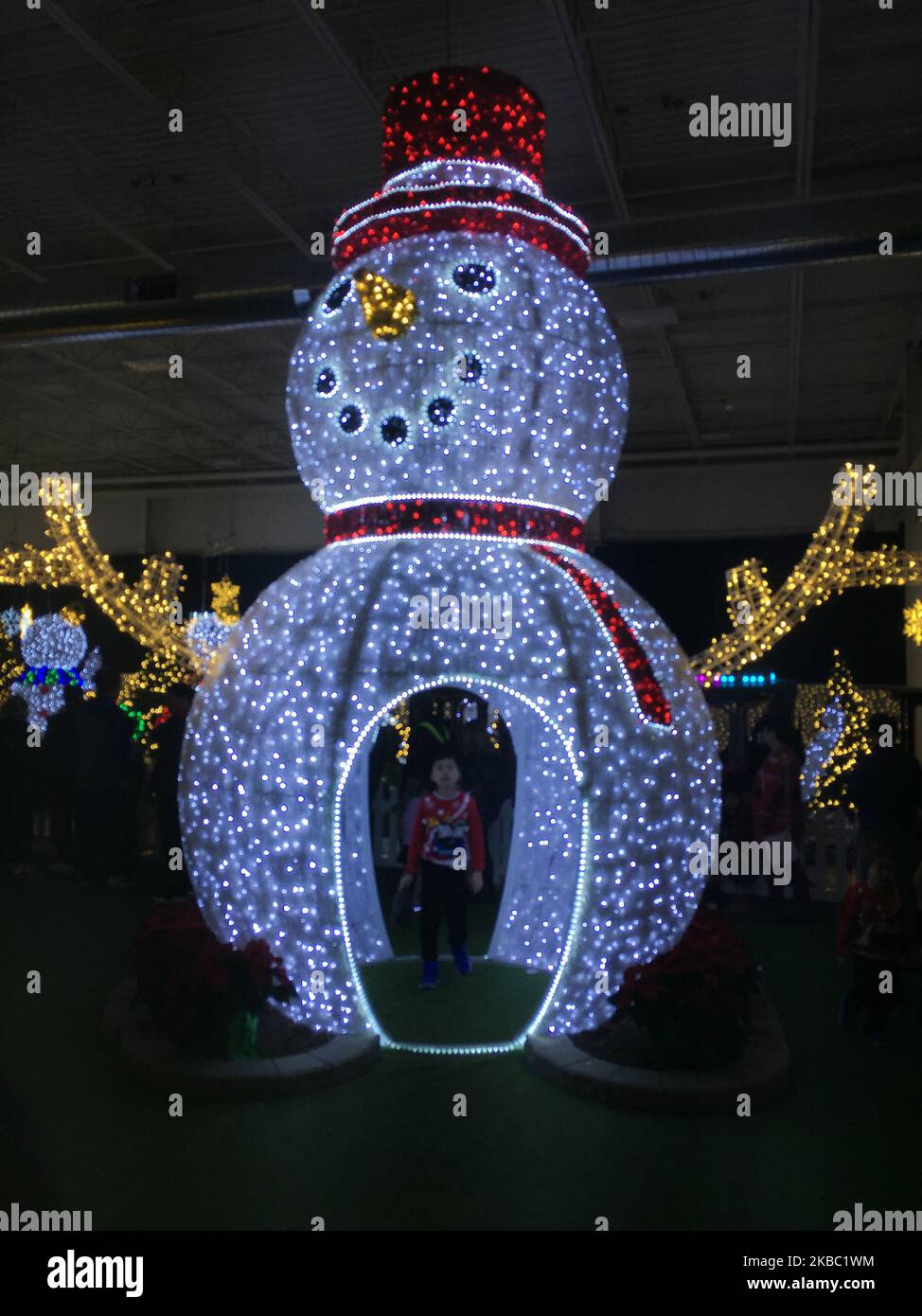 Christmas Glow Festival in Toronto, Ontario, Kanada, am 30. November 2019. Christmas Glow ist Ontarios größtes Weihnachtsfest für Familien, bei dem bis zu 100.000 Besucher unter dem Funkeln von einer halben Million Lichtern lachen und spielen werden. (Foto von Creative Touch Imaging Ltd./NurPhoto) Stockfoto Christmas Glow Festival in Toronto, Ontario, Kanada, am 30. November 2019. Christmas Glow ist Ontarios größtes Weihnachtsfest für Familien, bei dem bis zu 100.000 Besucher unter dem Funkeln von einer halben Million Lichtern lachen und spielen werden. (Foto von Creative Touch Imaging Ltd./NurPhoto) Stockfoto