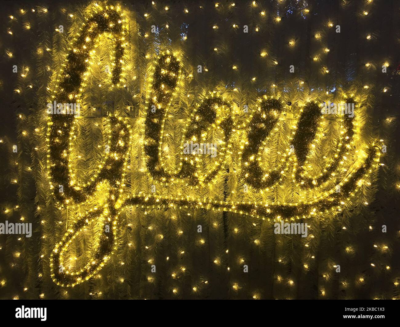 Christmas Glow Festival in Toronto, Ontario, Kanada, am 30. November 2019. Christmas Glow ist Ontarios größtes Weihnachtsfest für Familien, bei dem bis zu 100.000 Besucher unter dem Funkeln von einer halben Million Lichtern lachen und spielen werden. (Foto von Creative Touch Imaging Ltd./NurPhoto) Stockfoto Christmas Glow Festival in Toronto, Ontario, Kanada, am 30. November 2019. Christmas Glow ist Ontarios größtes Weihnachtsfest für Familien, bei dem bis zu 100.000 Besucher unter dem Funkeln von einer halben Million Lichtern lachen und spielen werden. (Foto von Creative Touch Imaging Ltd./NurPhoto) Stockfoto