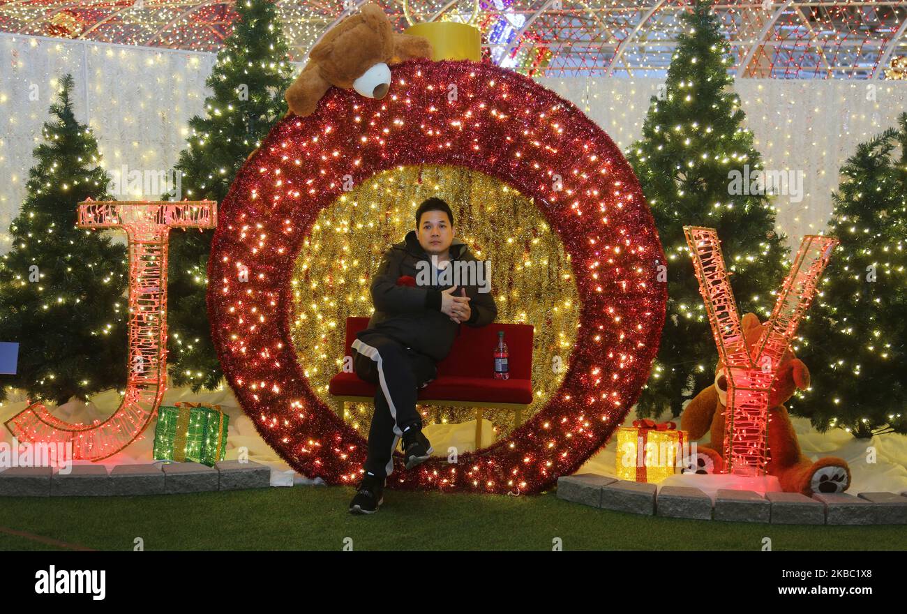 Christmas Glow Festival in Toronto, Ontario, Kanada, am 30. November 2019. Christmas Glow ist Ontarios größtes Weihnachtsfest für Familien, bei dem bis zu 100.000 Besucher unter dem Funkeln von einer halben Million Lichtern lachen und spielen werden. (Foto von Creative Touch Imaging Ltd./NurPhoto) Stockfoto Christmas Glow Festival in Toronto, Ontario, Kanada, am 30. November 2019. Christmas Glow ist Ontarios größtes Weihnachtsfest für Familien, bei dem bis zu 100.000 Besucher unter dem Funkeln von einer halben Million Lichtern lachen und spielen werden. (Foto von Creative Touch Imaging Ltd./NurPhoto) Stockfoto