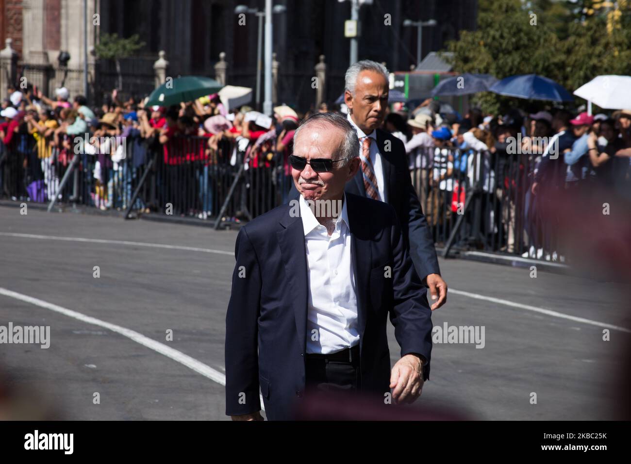 Alfonso Romo, Geschäftsmann, während des ersten Regierungsberichts des mexikanischen Präsidenten Lopez Obrador am 1.. Dezember 2019 in Mexiko-Stadt, Mexiko. (Foto von Cristian Leyva/NurPhoto) Stockfoto