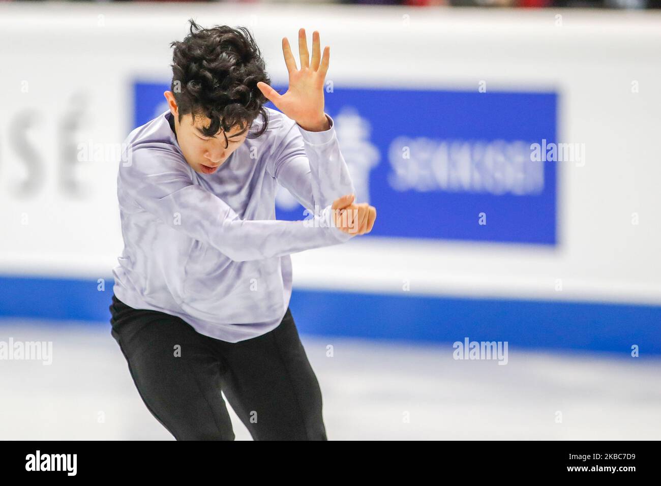 Nathan CHEN (USA) im Einsatz beim SENIOR MEN – Short Program des ISU Figure Skating Grand Prix Finales in Palavela am 5. Dezember 2019 in Turin, Italien (Foto: Mauro Ujetto/NurPhoto) Stockfoto