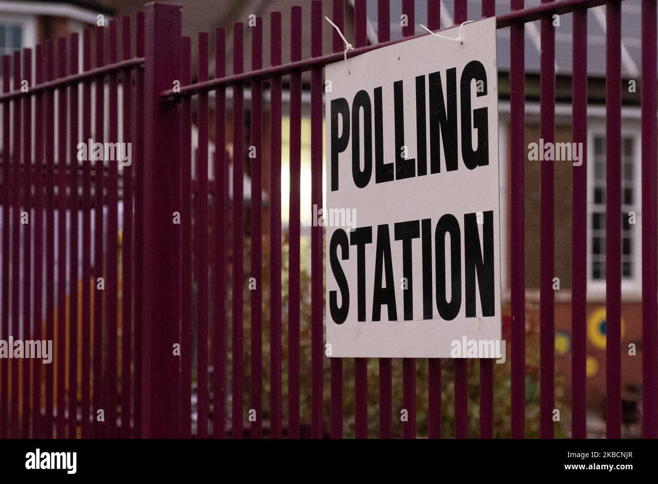South East London Polling Station für die Parlamentswahlen 2019 am 12. Dezember 2019 geöffnet (Foto: Robin Pope/NurPhoto) Stockfoto