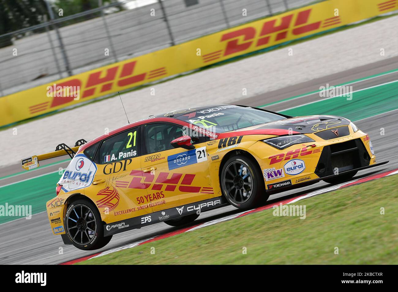 Fotoaktion Aurelien Panis Fahrer des Comtoyou DHL Team Cupra Racing beim FIA WTCR Rennen von Malaysia auf dem Sepang International Circuit am 13. Dezember 2019 in Sepang, Selangor, Malaysia (Foto von Muhammad Amir Abidin/NurPhoto) Stockfoto