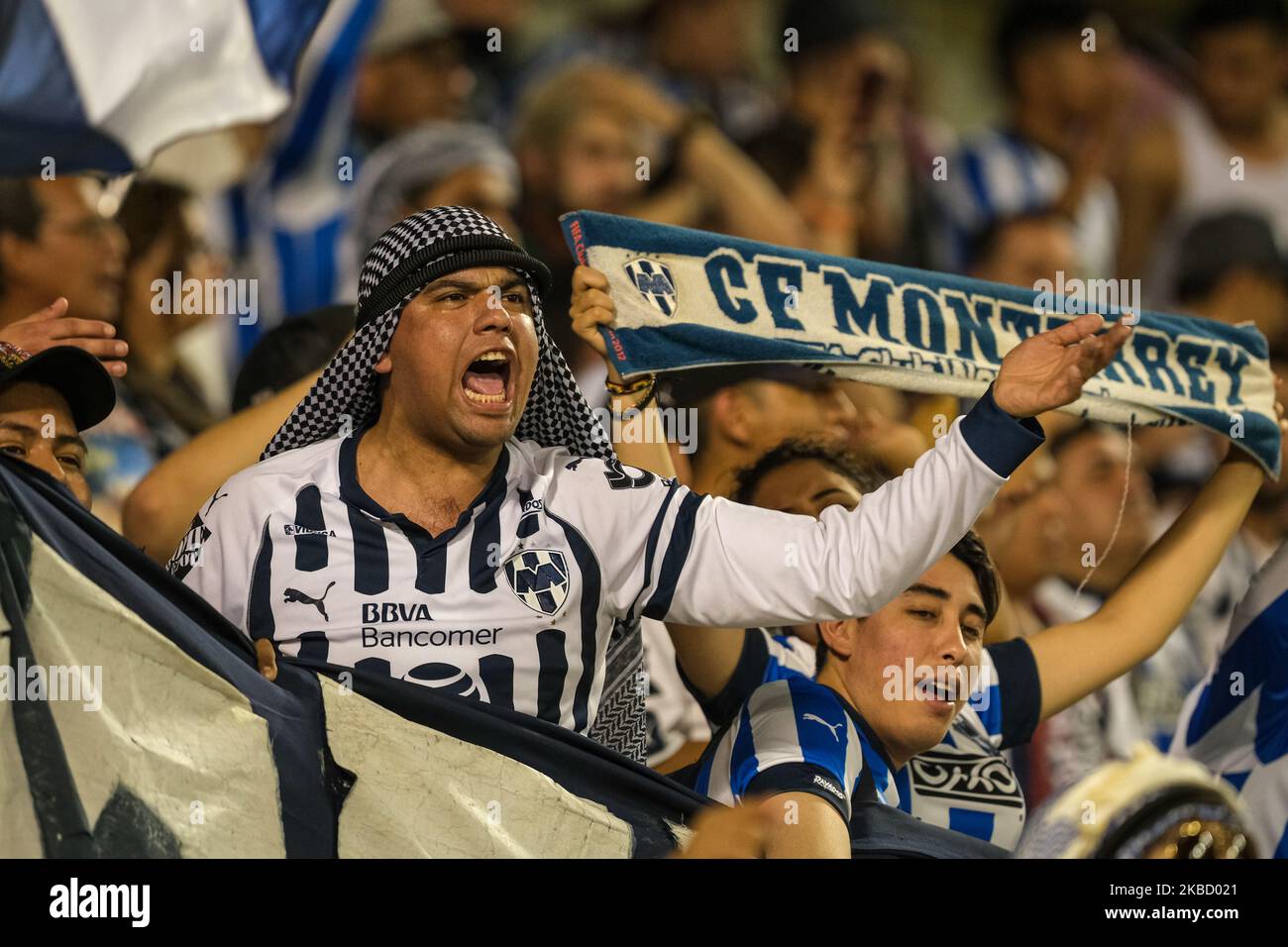 Ein Monterrey dan während des FIFA Club World Cup 2.-Rundenmatches zwischen Monterrey und Al-Sadd Sports Club im Jassim bin Hamad Stadium am 14. Dezember 2019 in Doha, Katar. (Foto von Simon Holmes/NurPhoto) Stockfoto