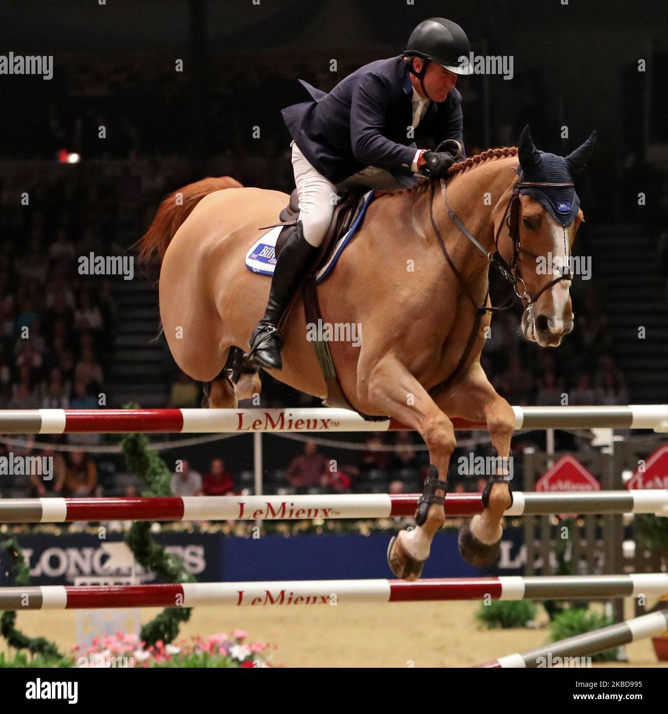 Will Funnel reitet Billy Buckingham während der Lemieux Six Bar auf der International Horse Show in Olympia, London, am Donnerstag, 19.. Dezember 2019. (Foto von Jon Bromley/MI News/NurPhoto) Stockfoto