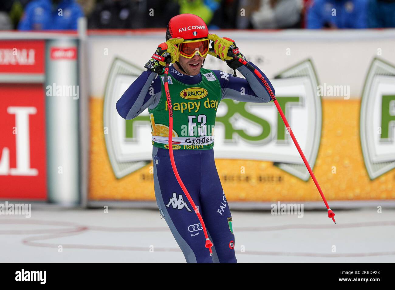 Dritter Vorläufer Innerhofer Christof aus Italien beim Audi FIS Alpine Ski World Cup Super G am 20. Dezember 2019 in Gröden, Italien. (Foto von Emmanuele Ciancaglini/NurPhoto) Stockfoto