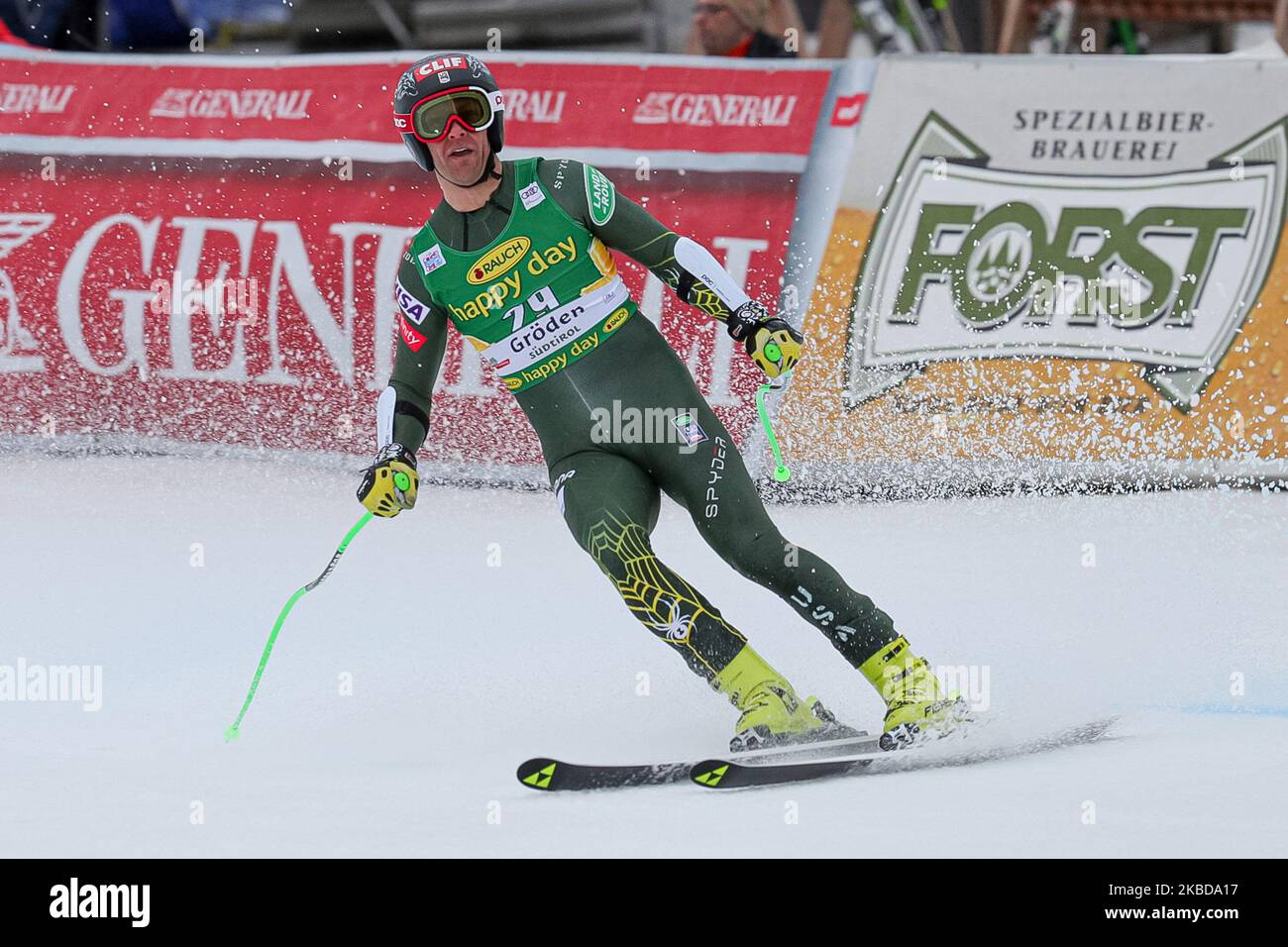 Nyman Steven aus den USA während des Audi FIS Alpine Ski World Cup Super G am 20. Dezember 2019 in Gröden, Italien. (Foto von Emmanuele Ciancaglini/NurPhoto) Stockfoto