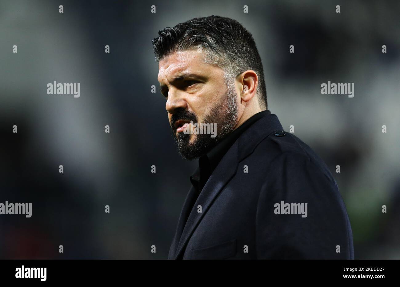 Gennaro Gattuso Manager von Napoli während der Fußball-Serie A Spiel uns Sassuolo gegen SSC Napoli im Mapei-Stadion in Reggio Emilia, Italien am 22. Dezember 2019 (Foto von Matteo Ciambelli/NurPhoto) Stockfoto