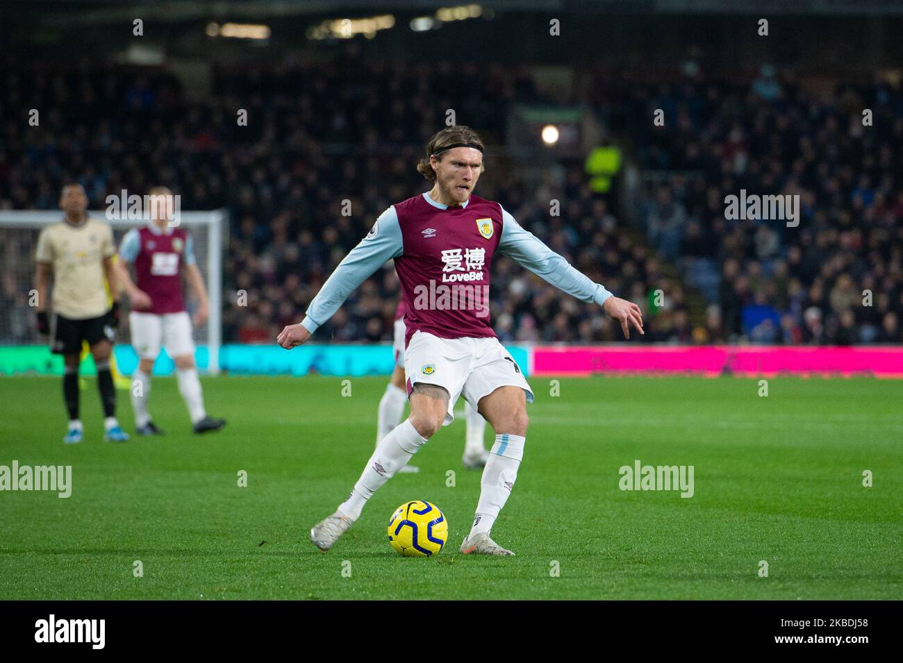 Jeff Hendrick von Burnley während des Premier League-Spiels zwischen Burnley und Manchester United in Turf Moor, Burnley am Samstag, den 28.. Dezember 2019. (Foto von Pat Scaasi/MI News/NurPhoto) Stockfoto