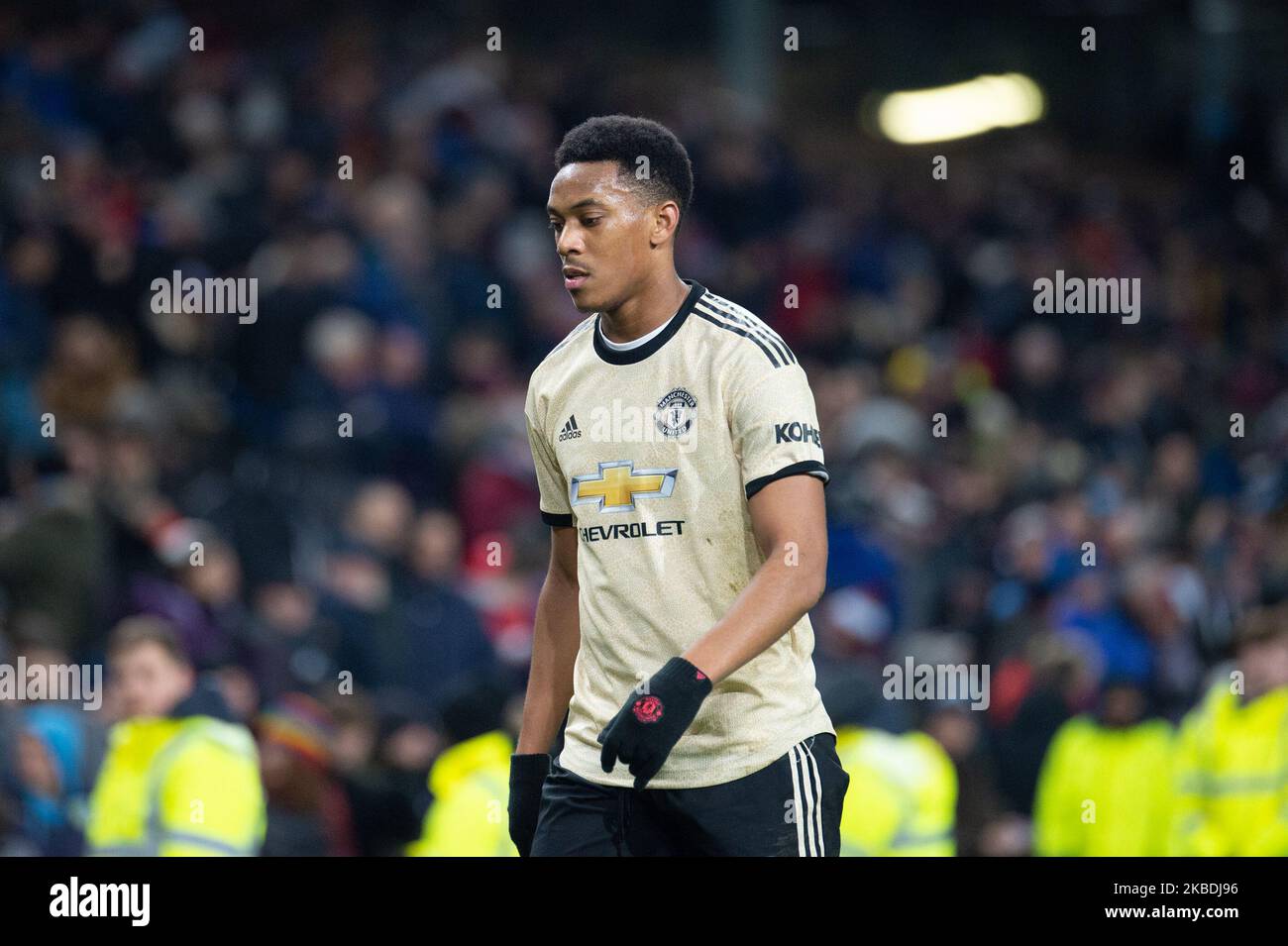 Anthony Martial von Manchester United während des Premier League-Spiels zwischen Burnley und Manchester United in Turf Moor, Burnley am Samstag, 28.. Dezember 2019. (Foto von Pat Scaasi/MI News/NurPhoto) Stockfoto