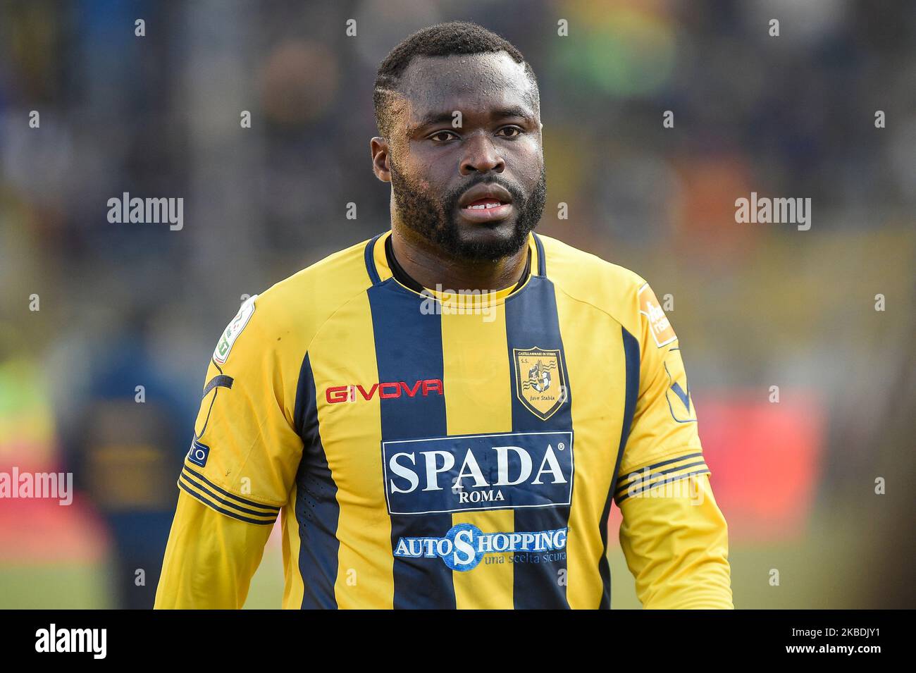 Helle Addae von S.S. Juve Stabia beim Spiel der Serie B zwischen Juve Stabia und Cosenza im Stadio Romeo Menti Castellammare di Stabia Italien am 29. Dezember 2019. (Foto von Franco Romano/NurPhoto) Stockfoto