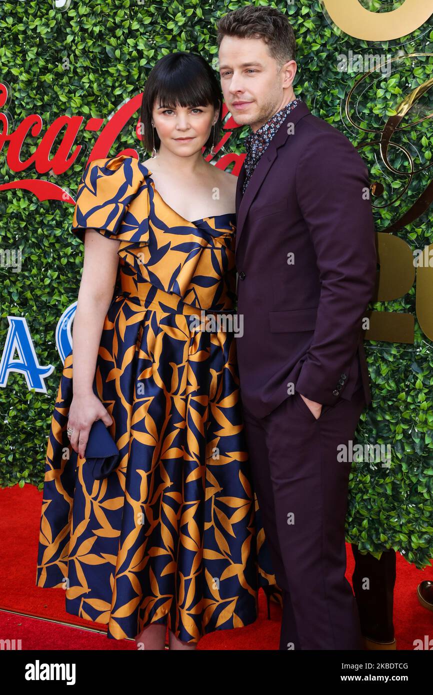 BEVERLY HILLS, LOS ANGELES, KALIFORNIEN, USA - 04. JANUAR: Die Schauspielerin Ginnifer Goodwin und ihr Mann/Schauspieler Josh Dallas kommen zum jährlichen Gold Meets Golden Event 7., das am 4. Januar 2020 in Beverly Hills, Los Angeles, Kalifornien, USA, in den Virginia Robinson Gardens and Estate stattfand. (Foto von Xavier Collin/Image Press Agency/NurPhoto) Stockfoto