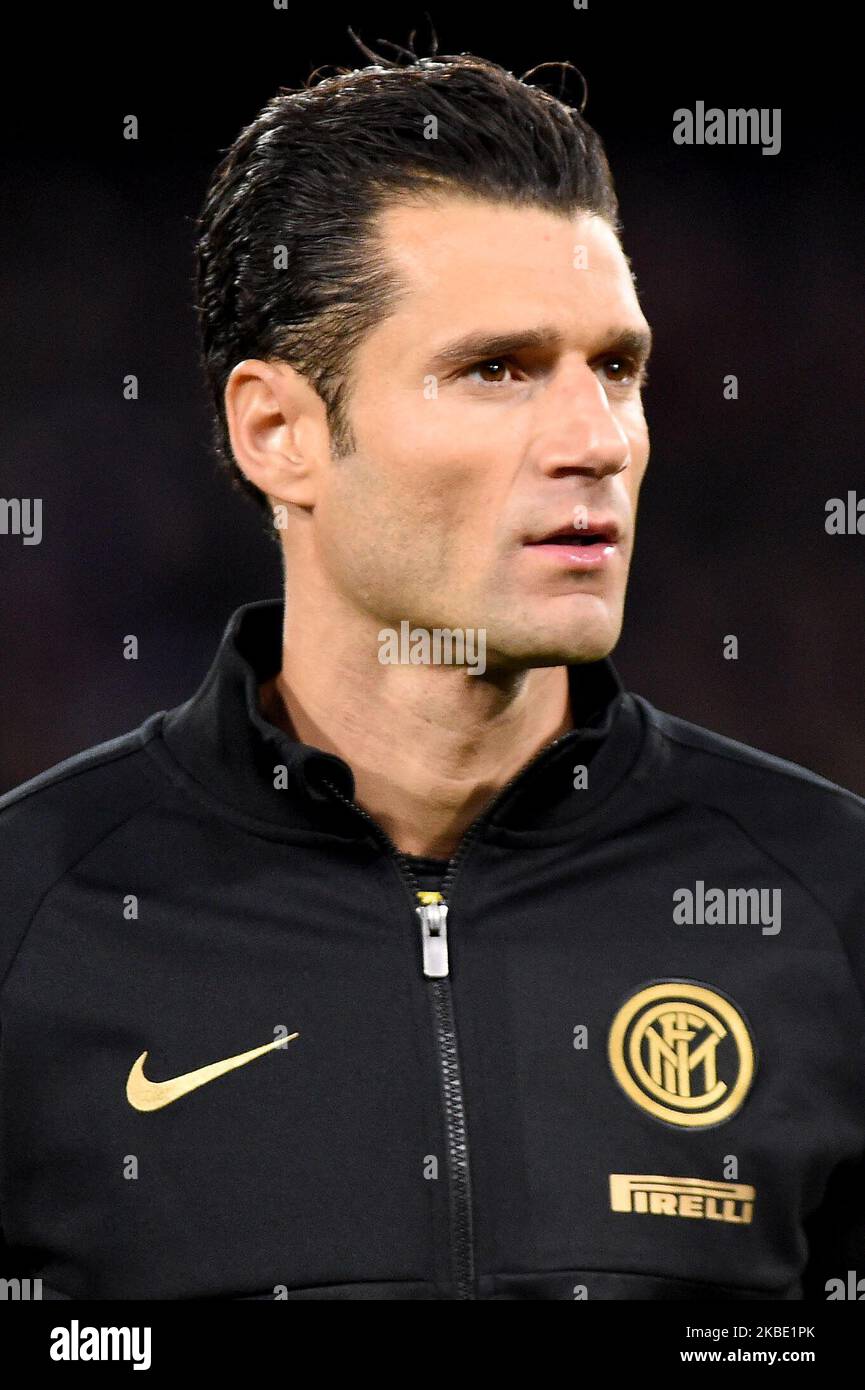 Antonio Candreva vom FC Internazionale während der Serie Ein Spiel zwischen SSC Napoli und FC Internazionale im Stadio San Paolo Neapel Italien am 6. Januar 2020. (Foto von Franco Romano/NurPhoto) Stockfoto