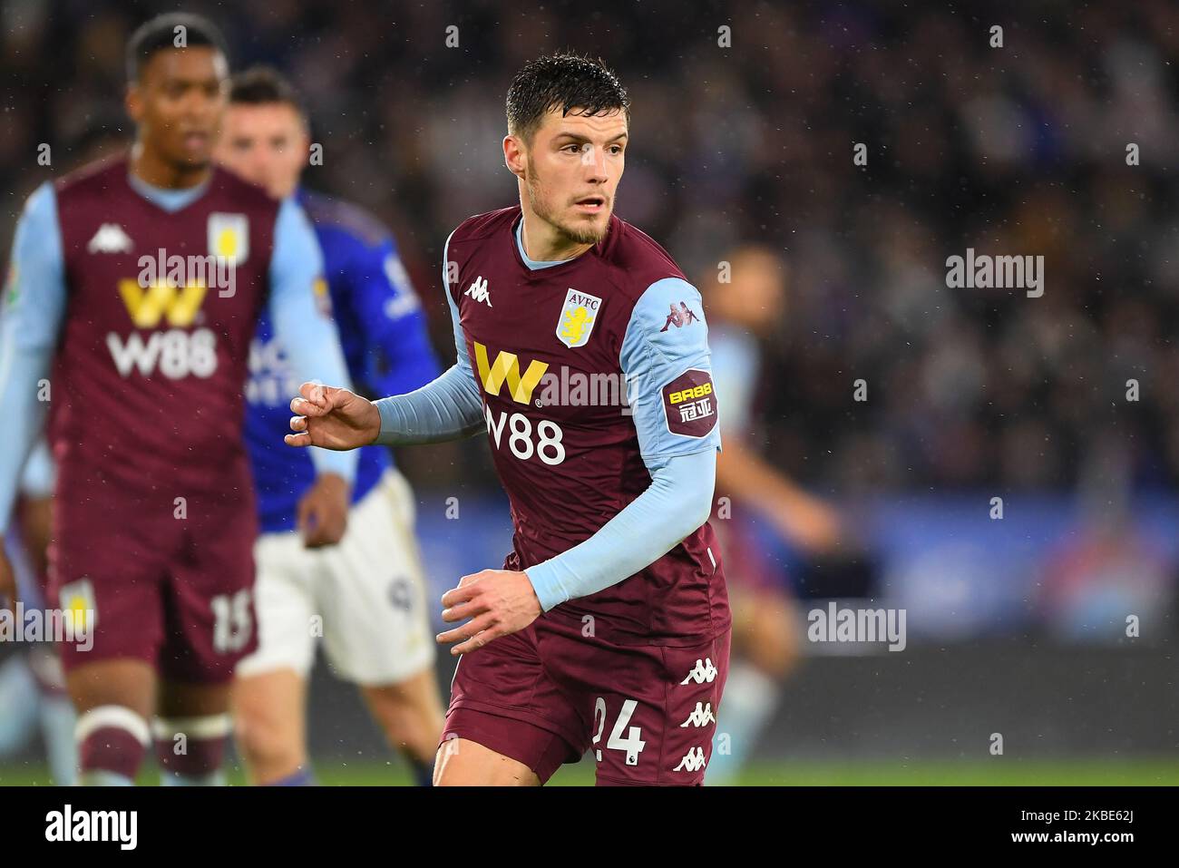 Frederic Guilbert (24) von Aston Villa während des Carabao Cup Halbfinales 1. zwischen Leicester City und Aston Villa am Mittwoch, den 8.. Januar 2020, im King Power Stadium, Leicester. (Foto von Jon Hobley/MI News/NurPhoto) Stockfoto