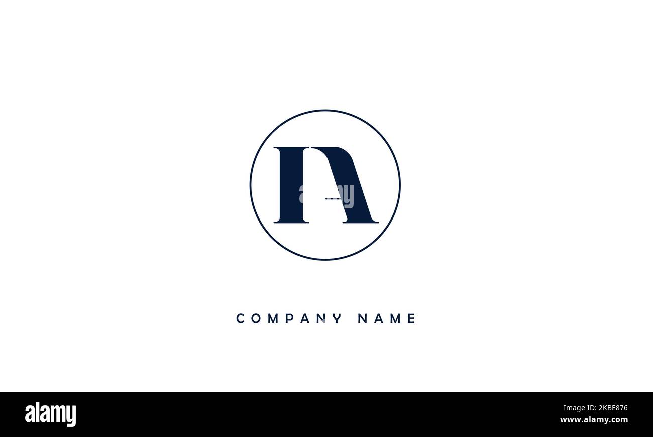 AI, IA Abstract Letters Logo Monogramm Stock Vektor