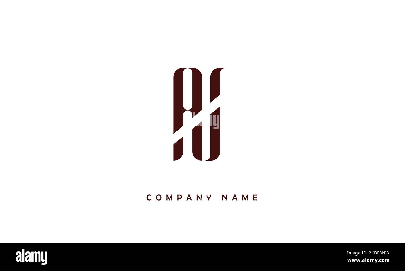 AI, IA Abstract Letters Logo Monogramm Stock Vektor
