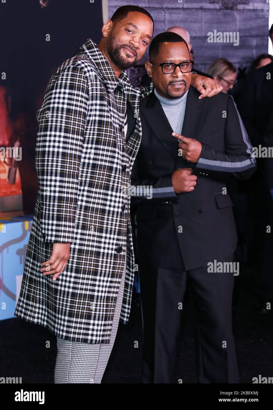 HOLLYWOOD, LOS ANGELES, KALIFORNIEN, USA - 14. JANUAR: Will Smith und Martin Lawrence kommen zur Los Angeles Premiere von Columbia Pictures' Bad Boys for Life', die am 14. Januar 2020 im TCL Chinese Theatre IMAX in Hollywood, Los Angeles, Kalifornien, USA, stattfand. (Foto von Xavier Collin/Image Press Agency/NurPhoto) Stockfoto