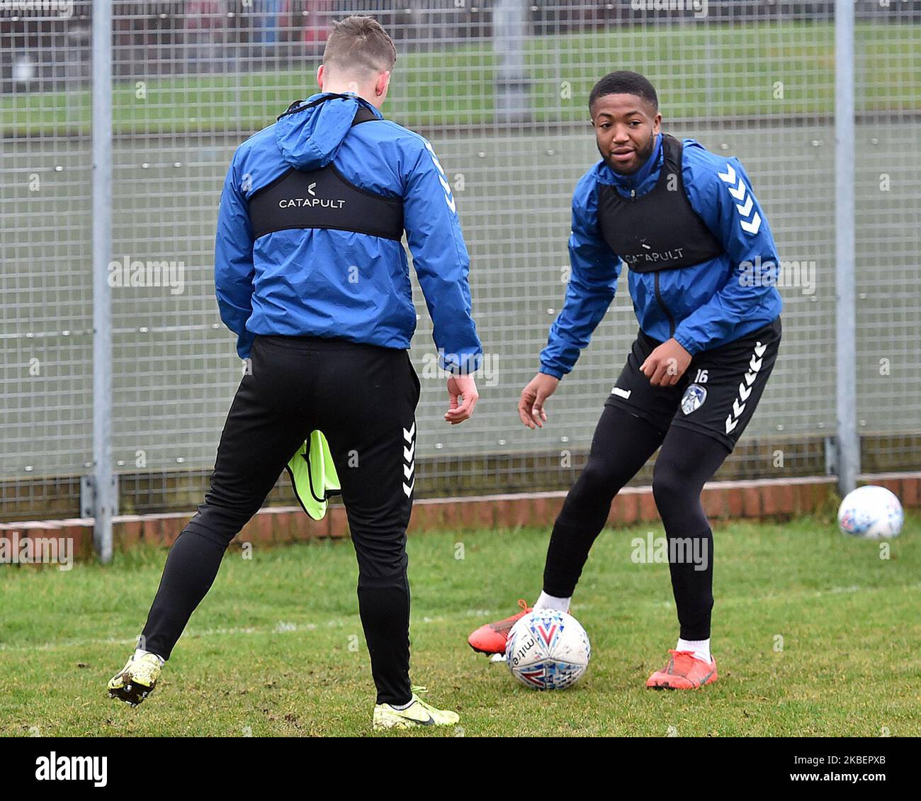 Scott Wilson während des Oldham Athletic Training in Chapel Road, Oldham am Freitag, 17.. Januar 2020. (Foto von Eddie Garvey/MI News/NurPhoto) Stockfoto