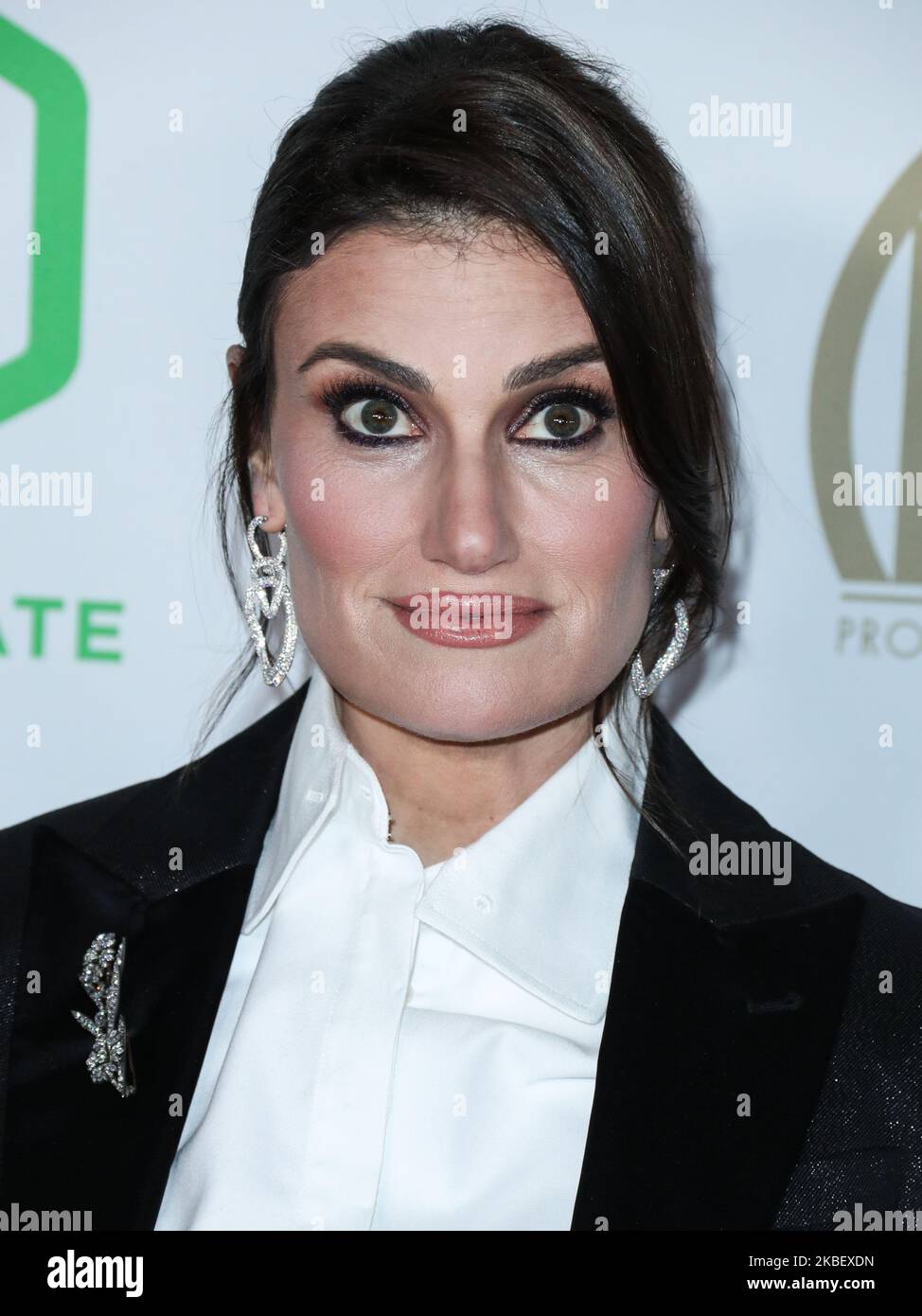 HOLLYWOOD, LOS ANGELES, KALIFORNIEN, USA - 18. JANUAR: Idina Menzel kommt zu den jährlichen Producers Guild Awards 31., die am 18. Januar 2020 im Hollywood Palladium in Hollywood, Los Angeles, Kalifornien, USA, verliehen wurden. (Foto von Xavier Collin/Image Press Agency/NurPhoto) Stockfoto