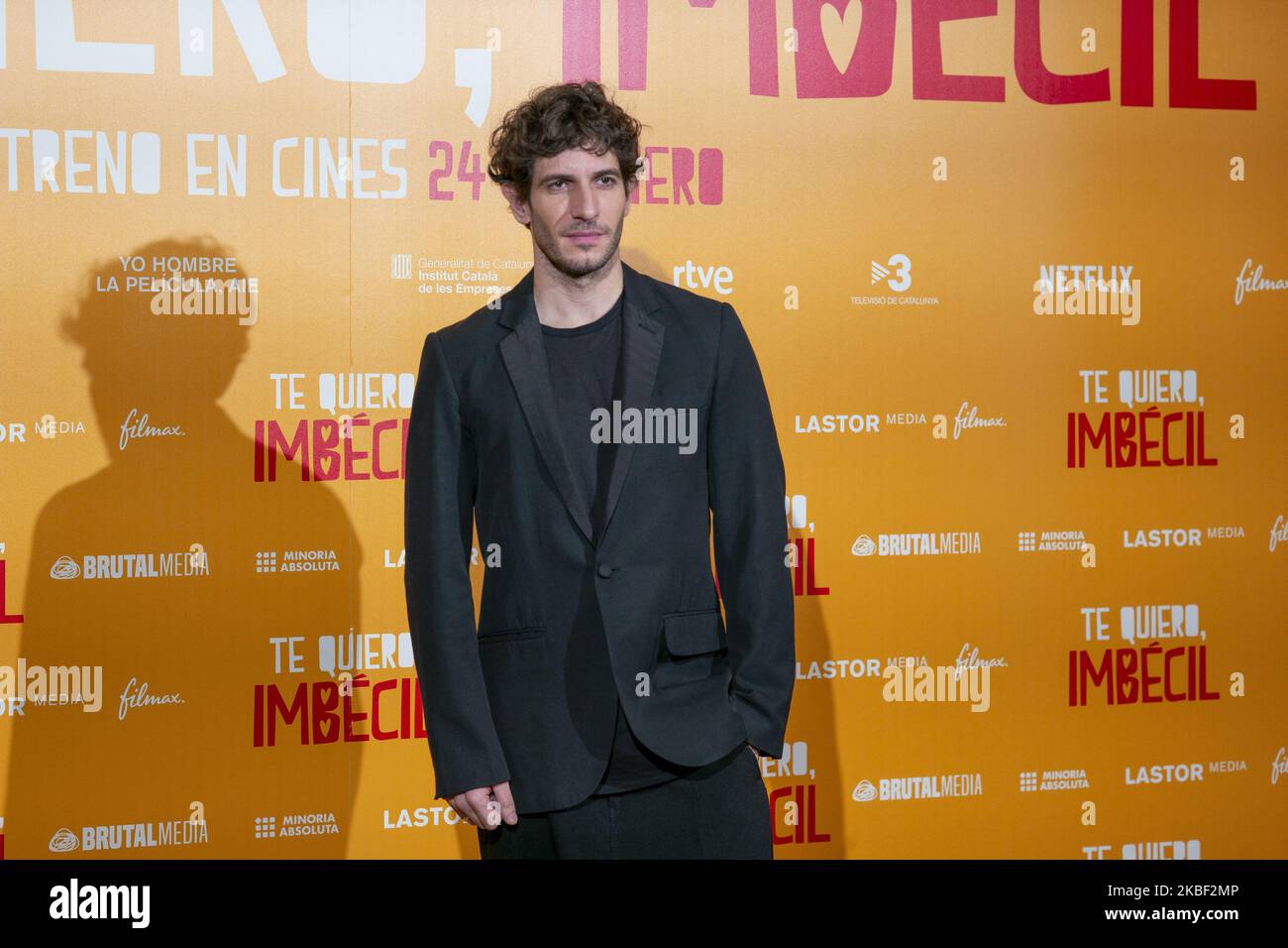 Der Schauspieler Quim Gutierrez nimmt am 21. Januar 2020 an der Fotozelle „Te quiero, imbecil“ im Hotel Urso in Madrid, Spanien, Teil. (Foto von Oscar Gonzalez/NurPhoto) Stockfoto