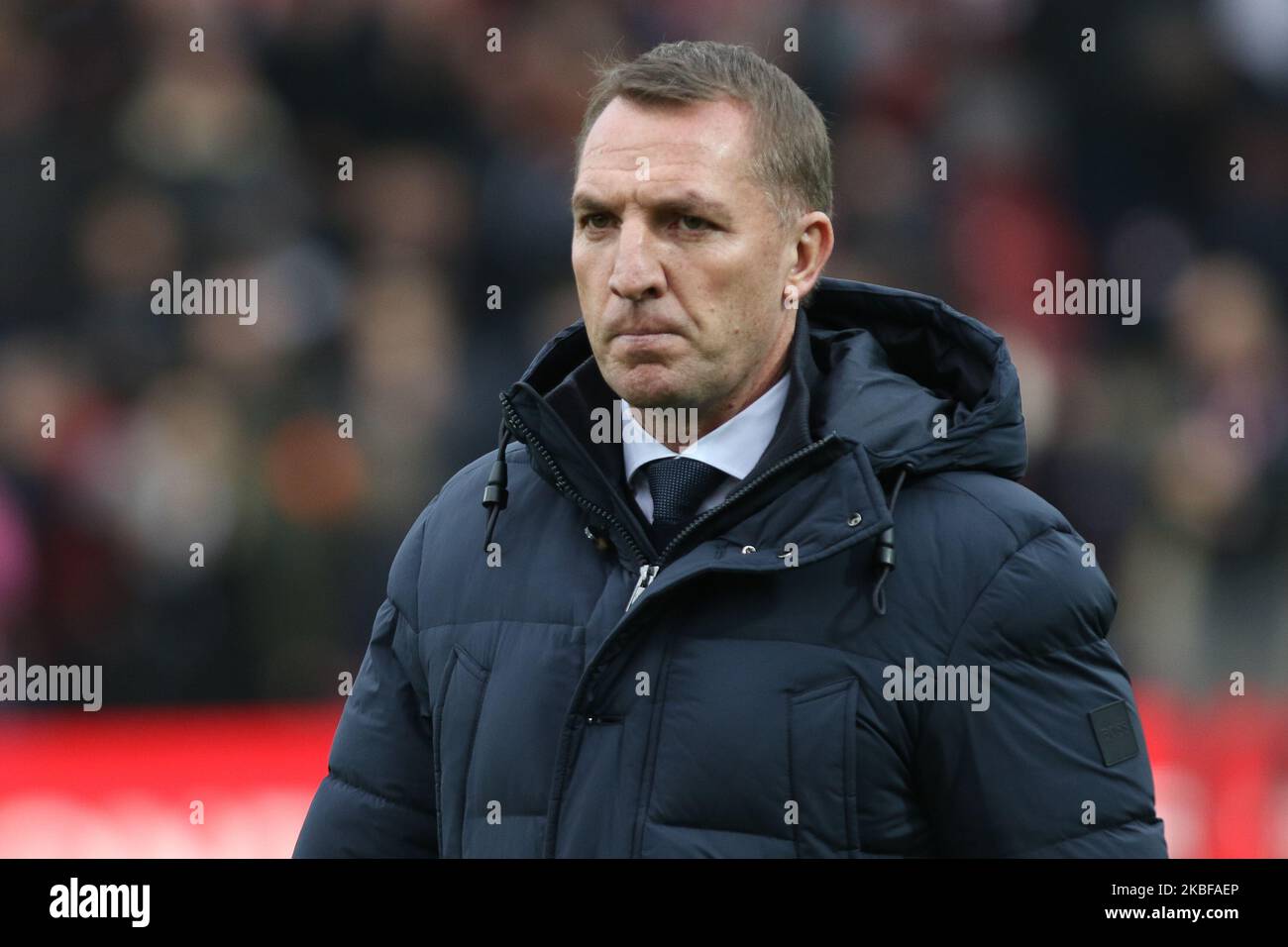 Brendan Rodgers Manager von Leicester City während des FA Cup-Spiels zwischen Brentford und Leicester City im Griffin Park, London, am Samstag, 25.. Januar 2020. (Foto von Jacques Feeney/MI News/NurPhoto) Stockfoto