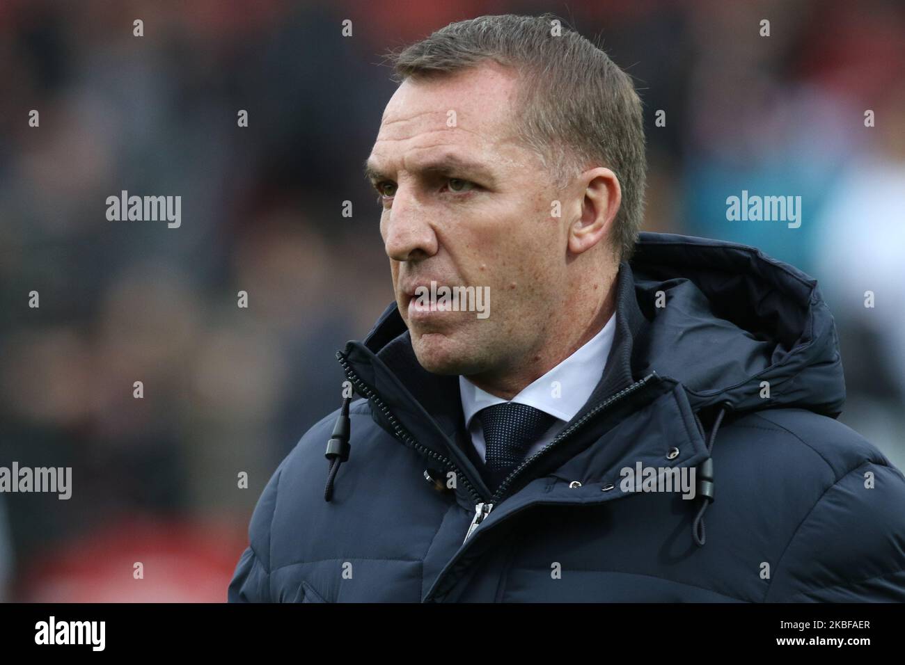 Brendan Rodgers Manager von Leicester City während des FA Cup-Spiels zwischen Brentford und Leicester City im Griffin Park, London, am Samstag, 25.. Januar 2020. (Foto von Jacques Feeney/MI News/NurPhoto) Stockfoto