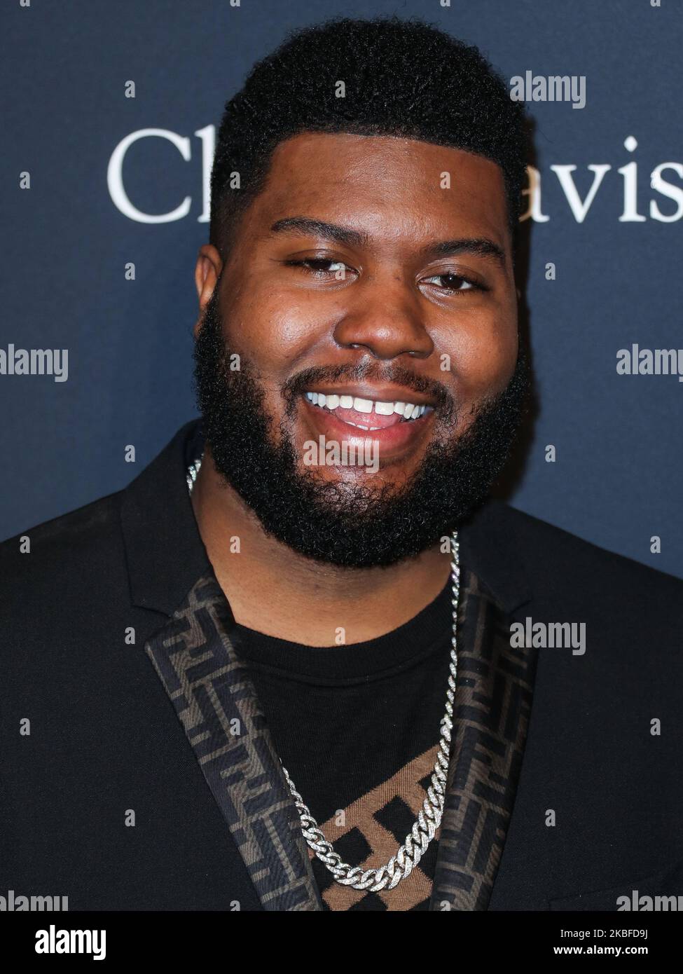 BEVERLY HILLS, LOS ANGELES, KALIFORNIEN, USA - 25. JANUAR: Khalid kommt zur Recording Academy und Clive Davis' Pre-GRAMMY Gala 2020, die am 25. Januar 2020 im Beverly Hilton Hotel in Beverly Hills, Los Angeles, Kalifornien, USA, stattfand. (Foto von Xavier Collin/Image Press Agency/NurPhoto) Stockfoto