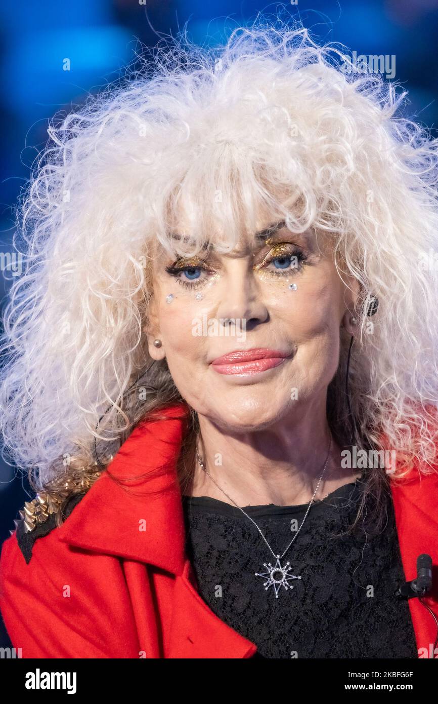 Donatella Rettore während der Fernsehsendung „Domenica IN“, in Rom, Italien, am 26. Januar 2020. (Foto von Mauro Fagiani/NurPhoto) Stockfoto