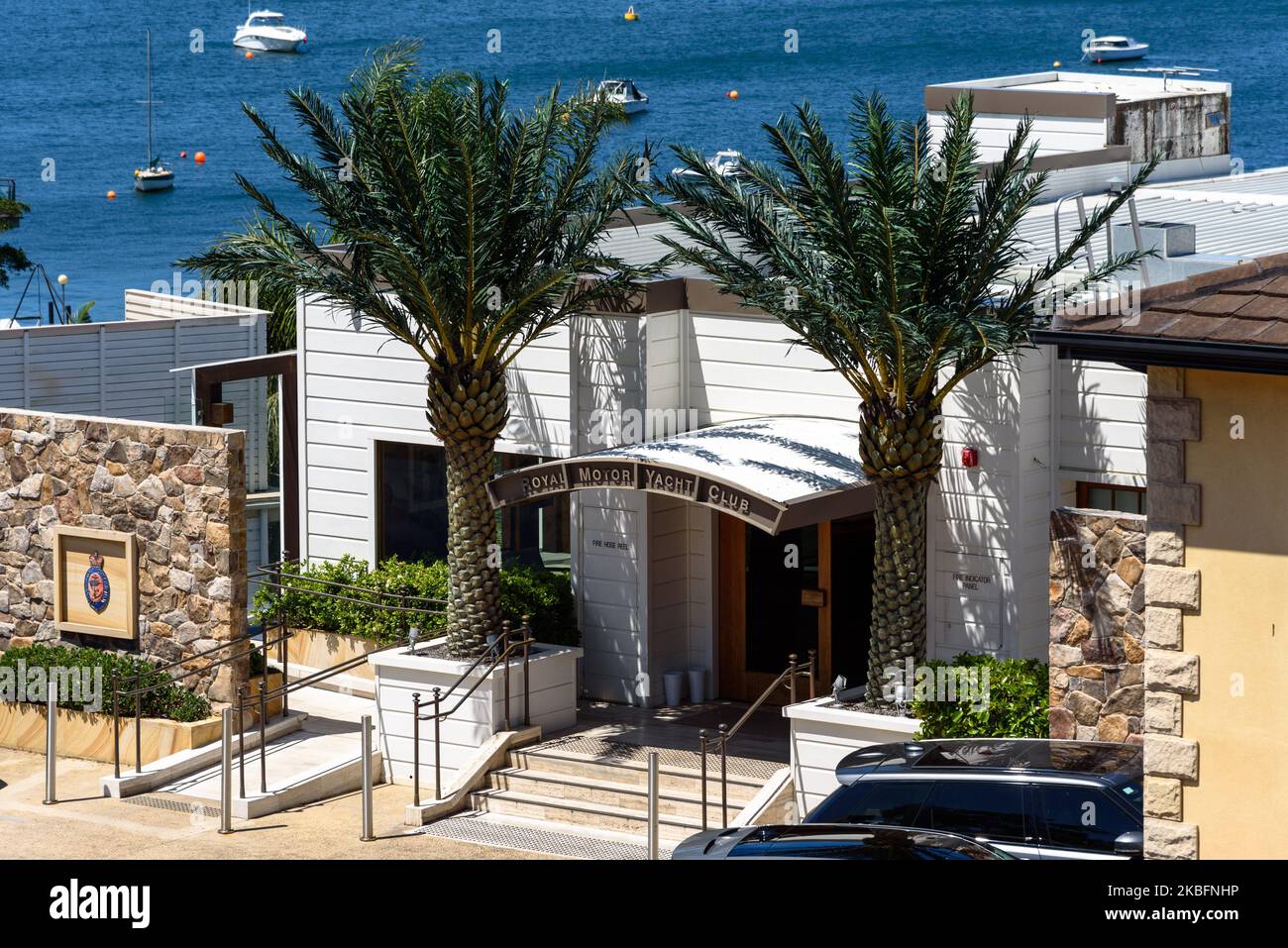 Das Gebäude des Royal Motor Yacht Club in Point Piper, Sydney, Australien Stockfoto