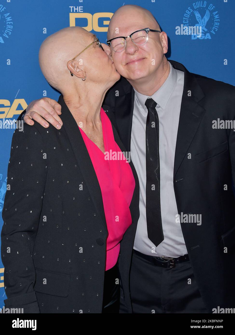 LOS ANGELES, KALIFORNIEN, USA - 25. JANUAR: Steven Bognar und Julia Reichert kommen zu den Annual Directors Guild of America Awards 72. im Ritz-Carlton Hotel in L.A. Live am 25. Januar 2020 in Los Angeles, California, USA. (Foto von Image Press Agency/NurPhoto) Stockfoto