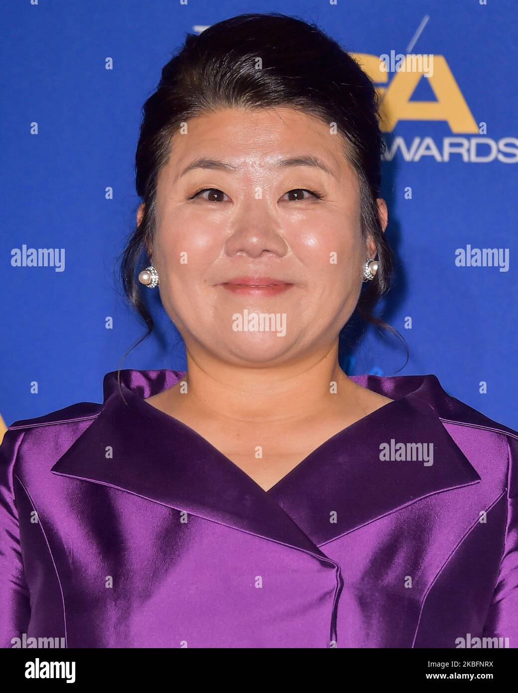 LOS ANGELES, KALIFORNIEN, USA - 25. JANUAR: Lee Jeong-eun posiert im Presseraum bei den Annual Directors Guild of America Awards 72. im Ritz-Carlton Hotel in L.A. Live am 25. Januar 2020 in Los Angeles, California, USA. (Foto von Image Press Agency/NurPhoto) Stockfoto