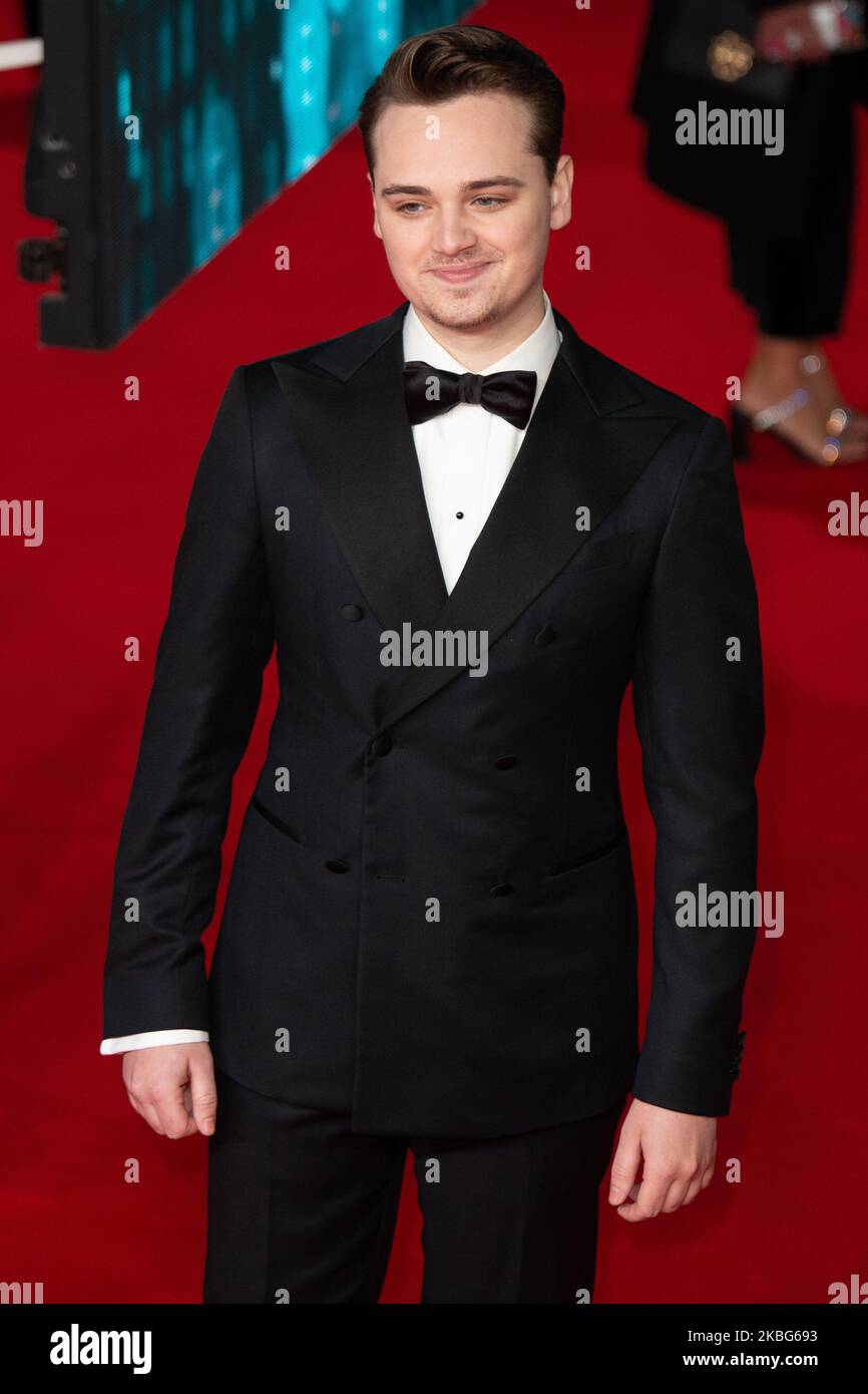 Dean-Charles Chapman nimmt am 02. Februar 2020 an den EE British Academy Film Awards 2020 in der Royal Albert Hall in London, England, Teil. (Foto von Robin Pope/NurPhoto) Stockfoto