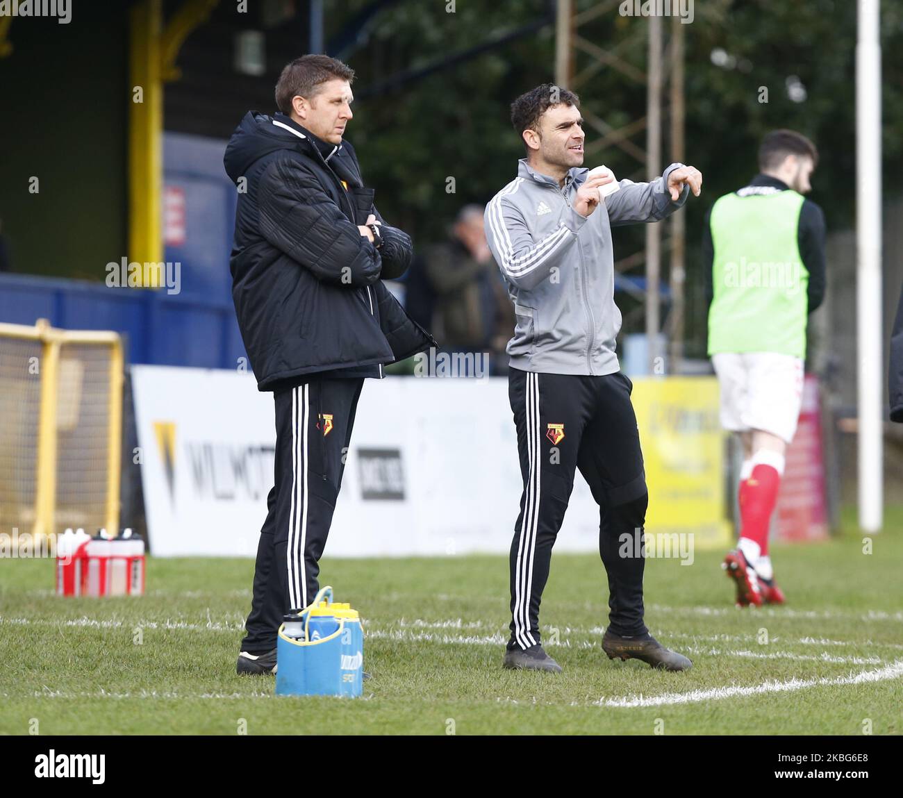 Omer Rica Manager von Watford während der Professional Development League zwischen Watford unter 23s und Charlton Athletic unter 23s am 03 2020. Januar im Clarence Park Stadium, St.Albans, England. (Foto von Action Foto Sport/NurPhoto) Stockfoto