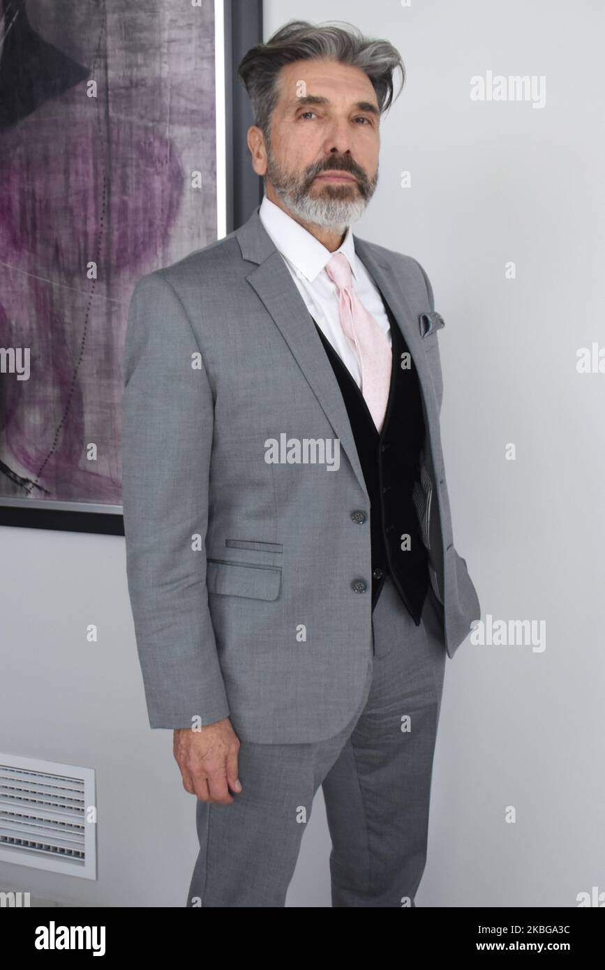 MEXIKO-STADT, MEXIKO - 5. FEBRUAR: Der argentinische Sänger Diego Verdaguer nimmt am 5. Februar an der Vorstellung des Tickets der Ten Lottery No. 257 der National Lottery for Public Assistance anlässlich des 50.. Jahrestages der Flugbahn von Diego Verdaguer im Vintory Club Teil. 2020 in Mexiko-Stadt, Mexiko (Foto von Eyepix/NurPhoto) Stockfoto