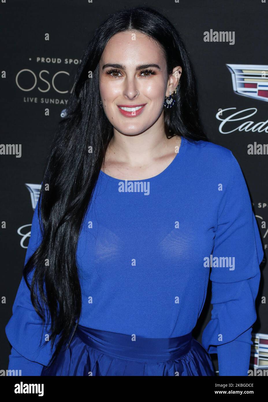 WEST HOLLYWOOD, LOS ANGELES, KALIFORNIEN, USA - 06. FEBRUAR: Die Schauspielerin Rumer Willis kommt bei der Cadillac Oscar-Verleihung 2020 an, die am 6. Februar 2020 im Chateau Marmont in West Hollywood, Los Angeles, Kalifornien, USA, stattfand. (Foto von Xavier Collin/Image Press Agency/NurPhoto) Stockfoto