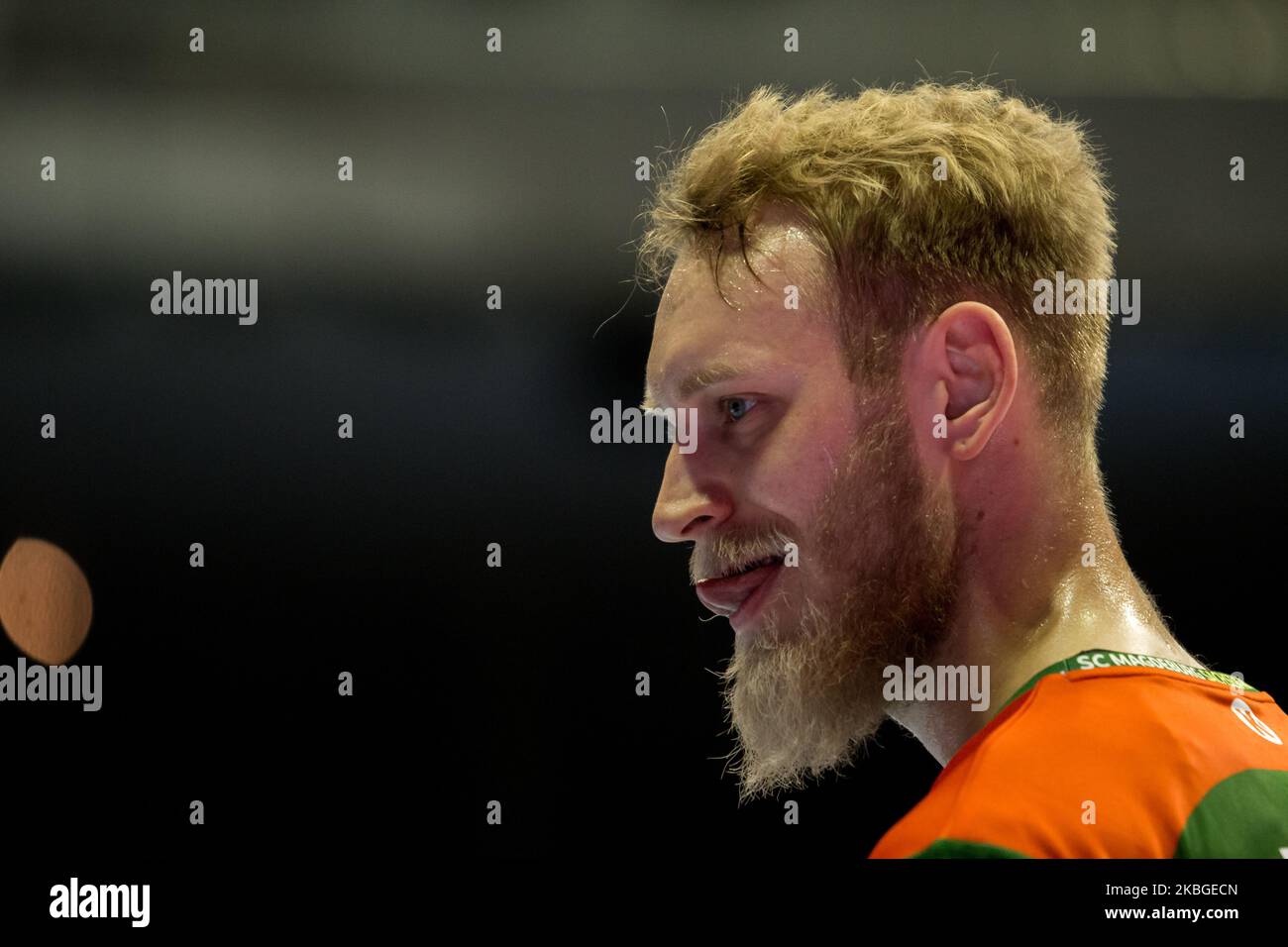 Matthias Musche vom SC Magdeburg während der LIQUI MOLY HBL zwischen dem SC Magdeburg und dem TSV Hannover-Burgdorf in der GETEC-Arena am 06. Februar 2020 in Magdeburg. (Foto von Peter Niedung/NurPhoto) Stockfoto