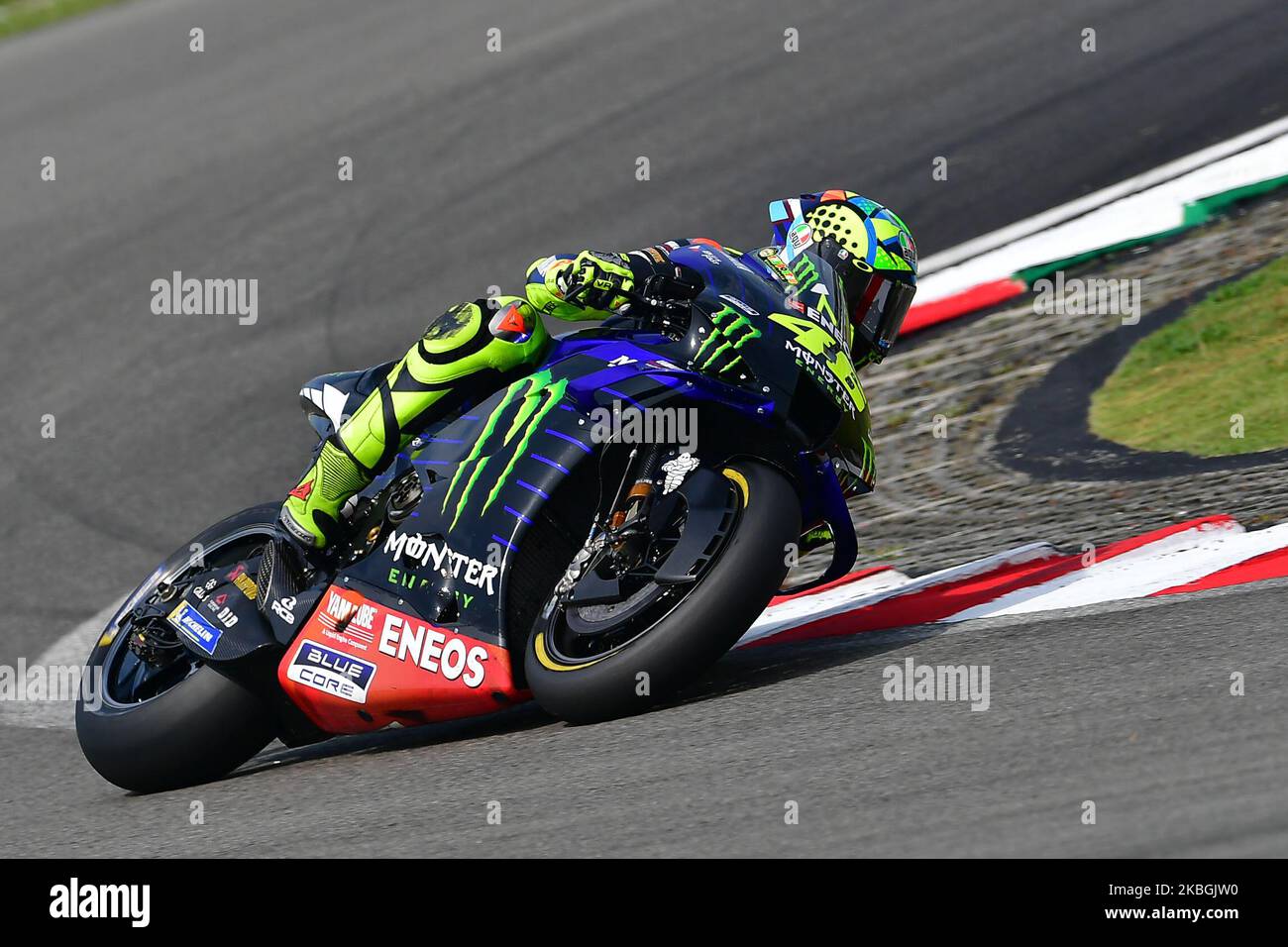 Valentino Rossi (Italien) von Monster Energy Yamaha MotoGP während des dritten MotoGP offiziellen Tests Sepang 2020 auf dem Sepang International Circuit am 9. Februar 2020 in Sepang, Selangor, Malaysia. (Foto von Muhammad Amir Abidin/NurPhoto) Stockfoto