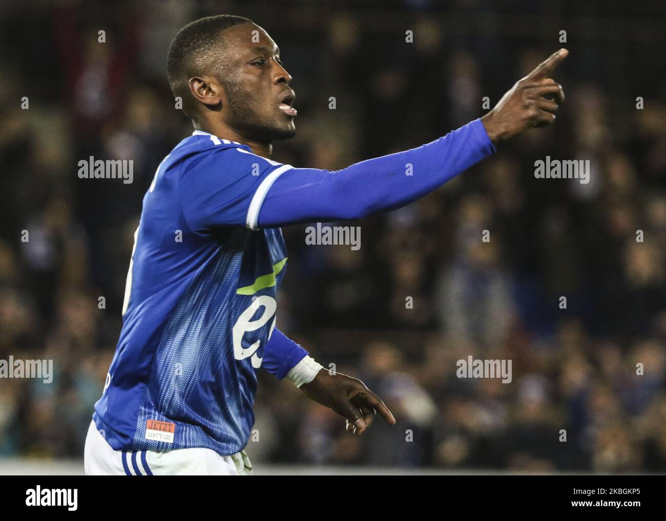 Majeed Waris, während des französischen Fußballspiels L1 zwischen Straßburg (RCSA) und Reims (SR), am 9. Februar 2020 im Stadion Meinau (Foto: Elyxandro Cegarra/NurPhoto) Stockfoto