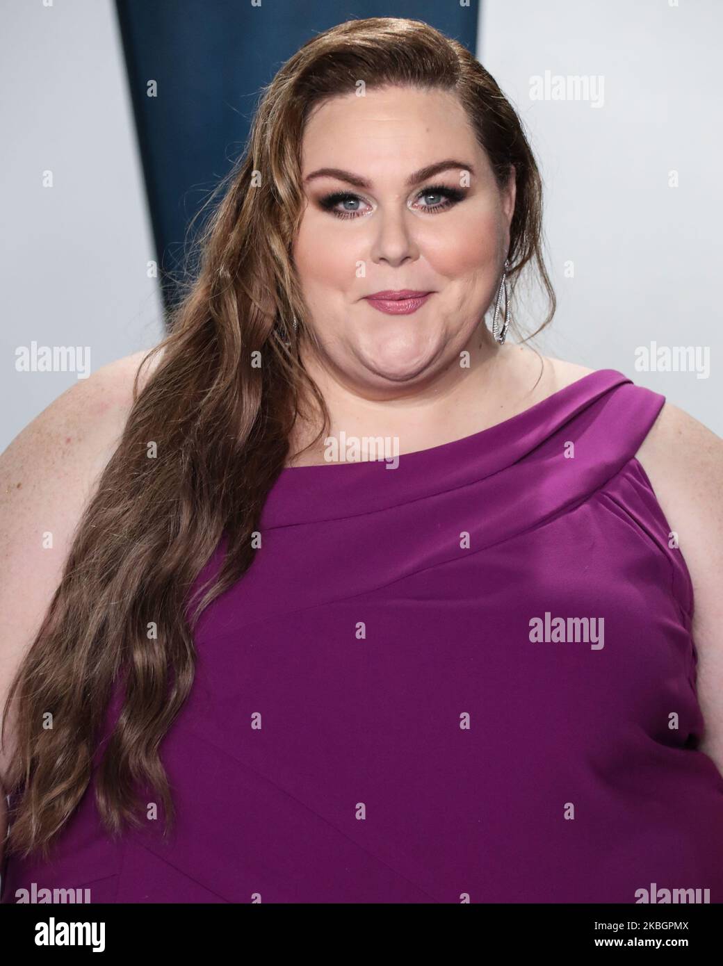 BEVERLY HILLS, LOS ANGELES, KALIFORNIEN, USA - 09. FEBRUAR: Chrissy Metz kommt bei der Vanity Fair Oscar Party 2020 an, die am 9. Februar 2020 im Wallis Annenberg Center for the Performing Arts in Beverly Hills, Los Angeles, Kalifornien, USA, stattfand. (Foto von Xavier Collin/Image Press Agency/NurPhoto) Stockfoto