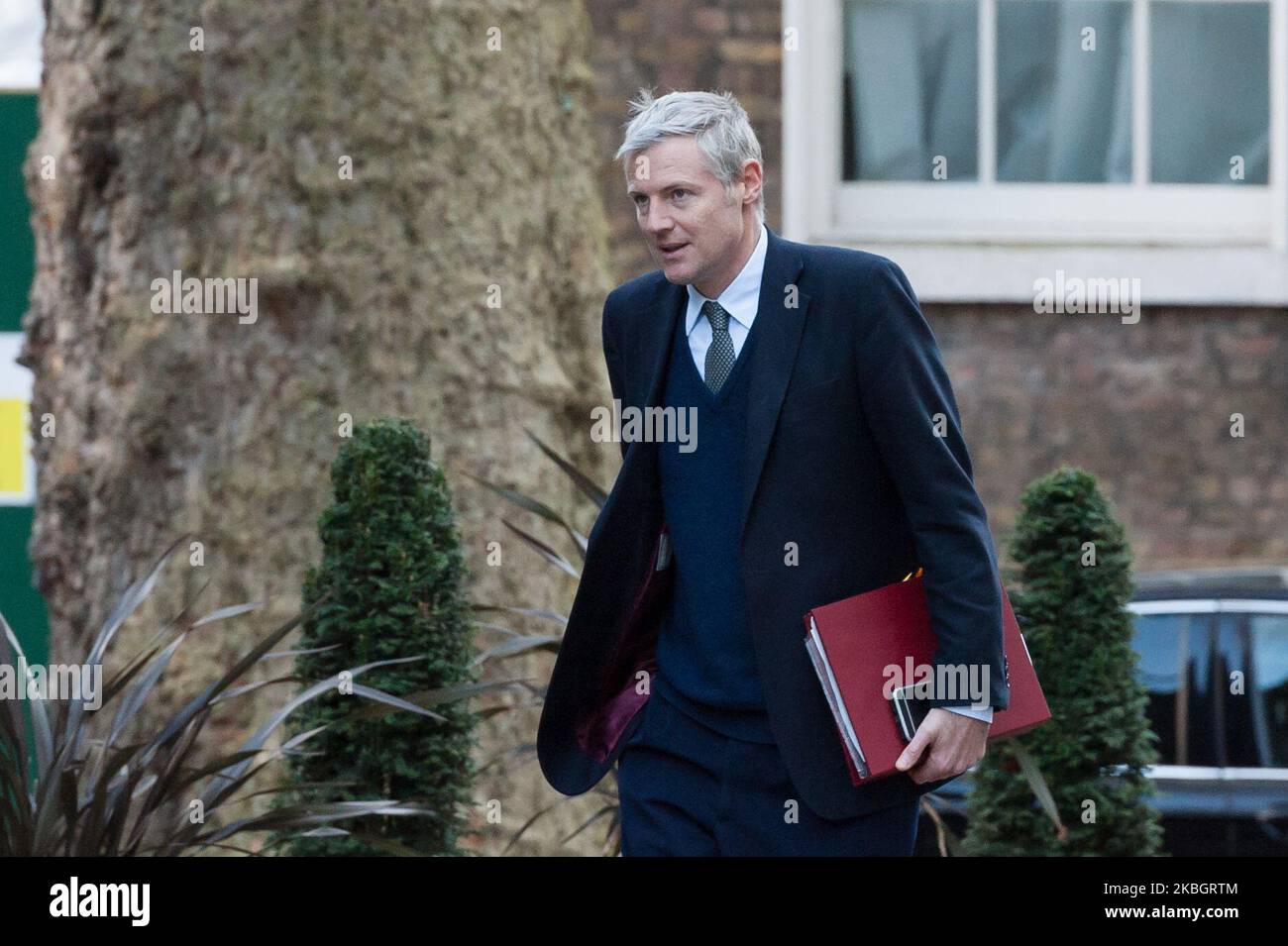 Staatsminister Baron Goldsmith vom Richmond Park kommt in der Downing Street im Zentrum von London an, um an einer Kabinettssitzung am 11. Februar 2020 in London, England, teilzunehmen. Es wird erwartet, dass Premierminister und seine Regierung grünes Licht für das Hochgeschwindigkeitsbahnprojekt HS2 geben werden, trotz der Bedenken hinsichtlich der Kosten, die jetzt auf £106 Milliarden geschätzt werden, und der potenziellen Umweltauswirkungen seines Baus. (Foto von Wiktor Szymanowicz/NurPhoto) Stockfoto