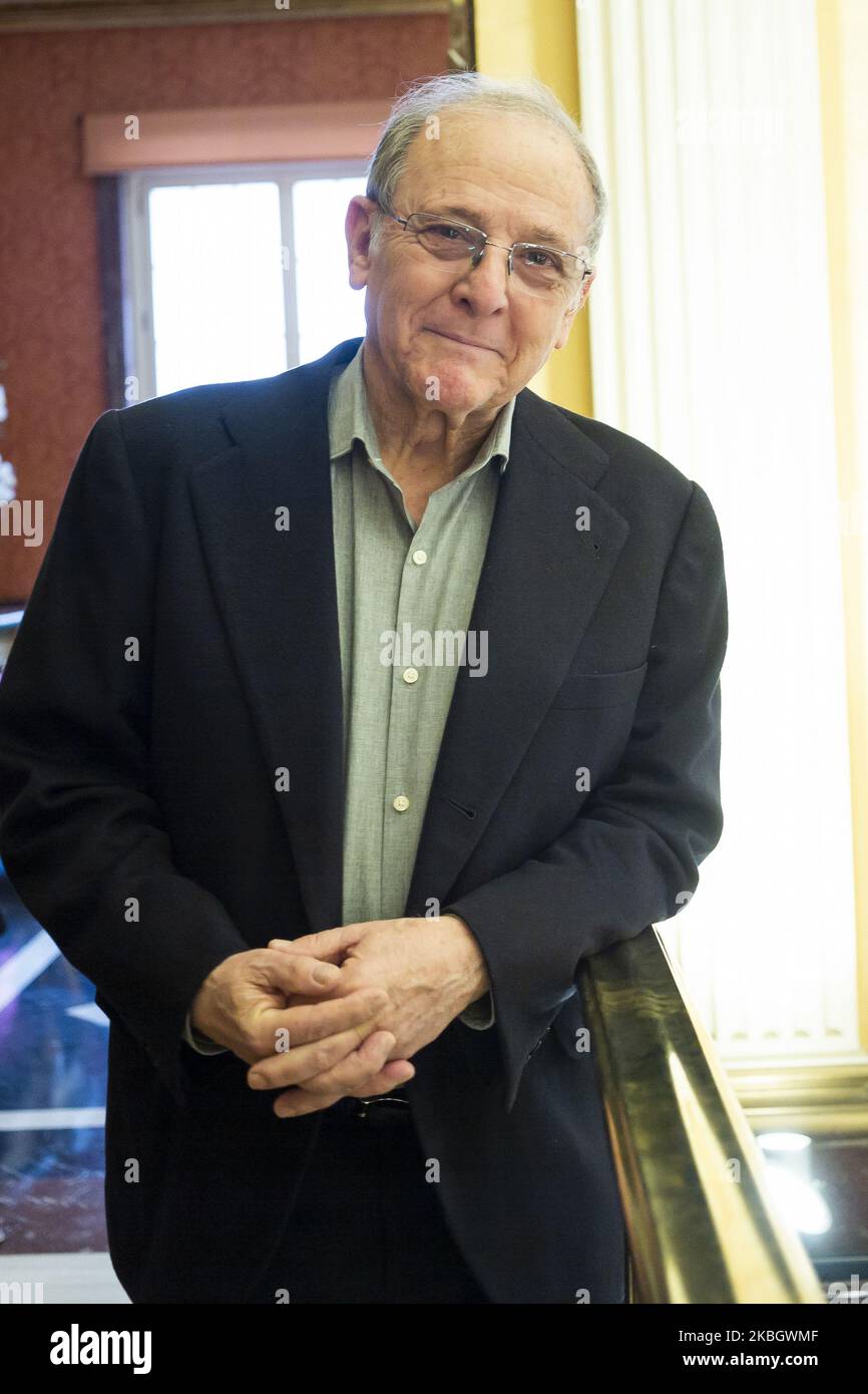 Der Schauspieler Emilio Gutierrez Caba posiert während der Porträtsitzung am 12. Februar 2020 in Madrid, Spanien. (Foto von Oscar Gonzalez/NurPhoto) Stockfoto